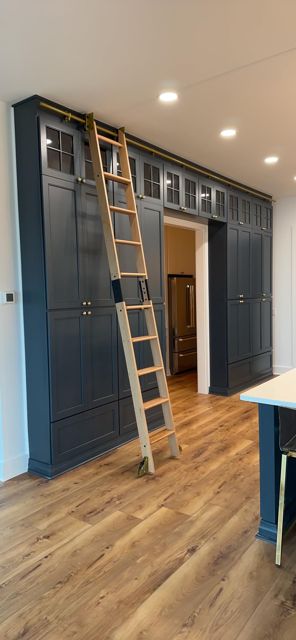 Quiet Guide Library Ladder Kit Wooden Ladder 8 Foot 9 Foot 10 Foot Red Oak Unassembled (10 Foot) customer photo 2