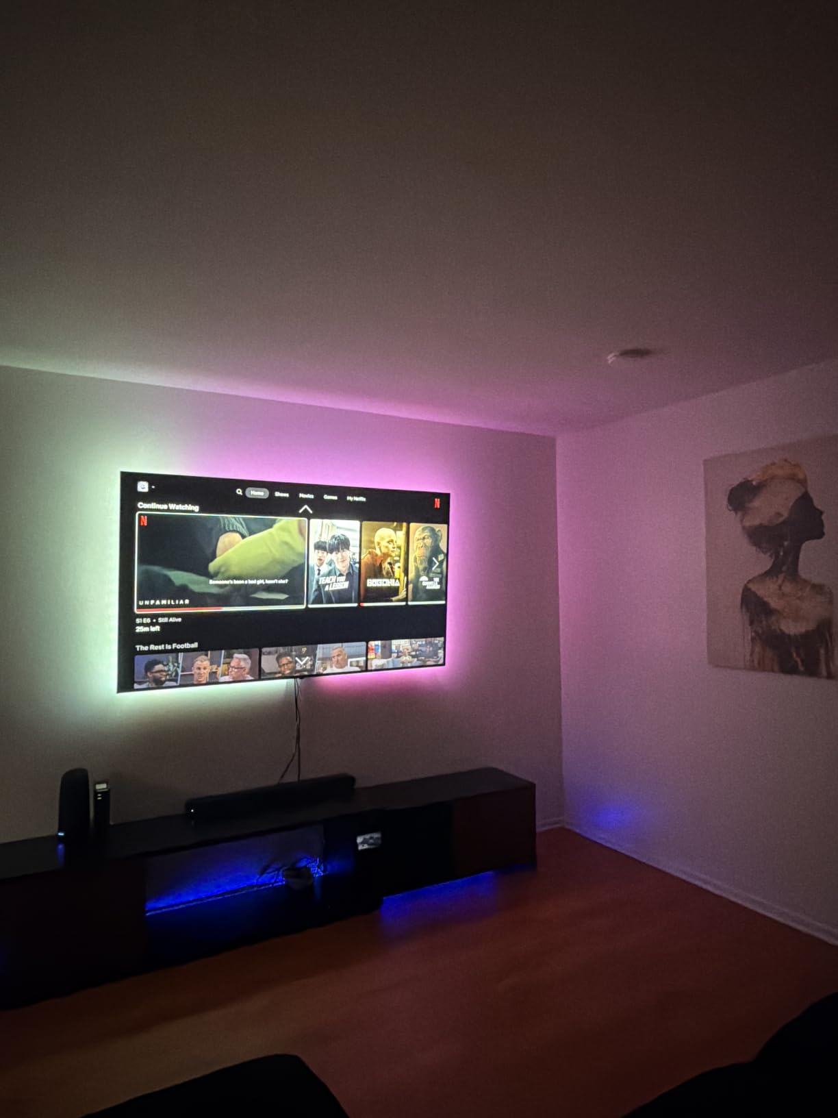 Govee 16.4ft RGBIC LED Strip Lights, LED Lights for Bedroom, APP Control | DIY Multiple Colors on One Line, Color Changing Lights for Home Decor, Bluetooth Strip Lights with APP Control customer photo 2