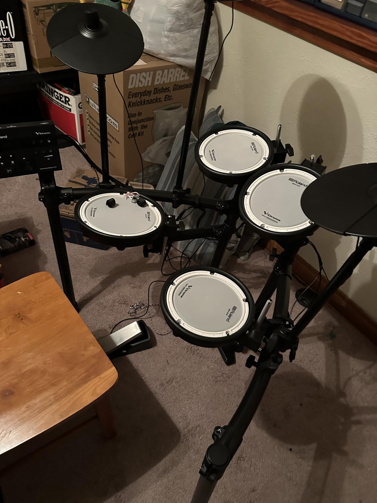 Roland TD-07DMK Electronic V-Drums Kit | Legendary Double-Ply All Mesh Head kit with superior expression and playability, Bluetooth Audio and MIDI customer photo 1