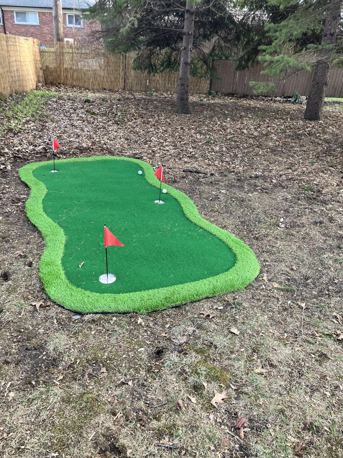 Chriiena Golf Putting Green, Large Practice Putting Mat for Indoor Outdoor | with Movable Cup, Custom Slope Pad, Professional Golfing Training Mat for Home/Backyard customer photo 2