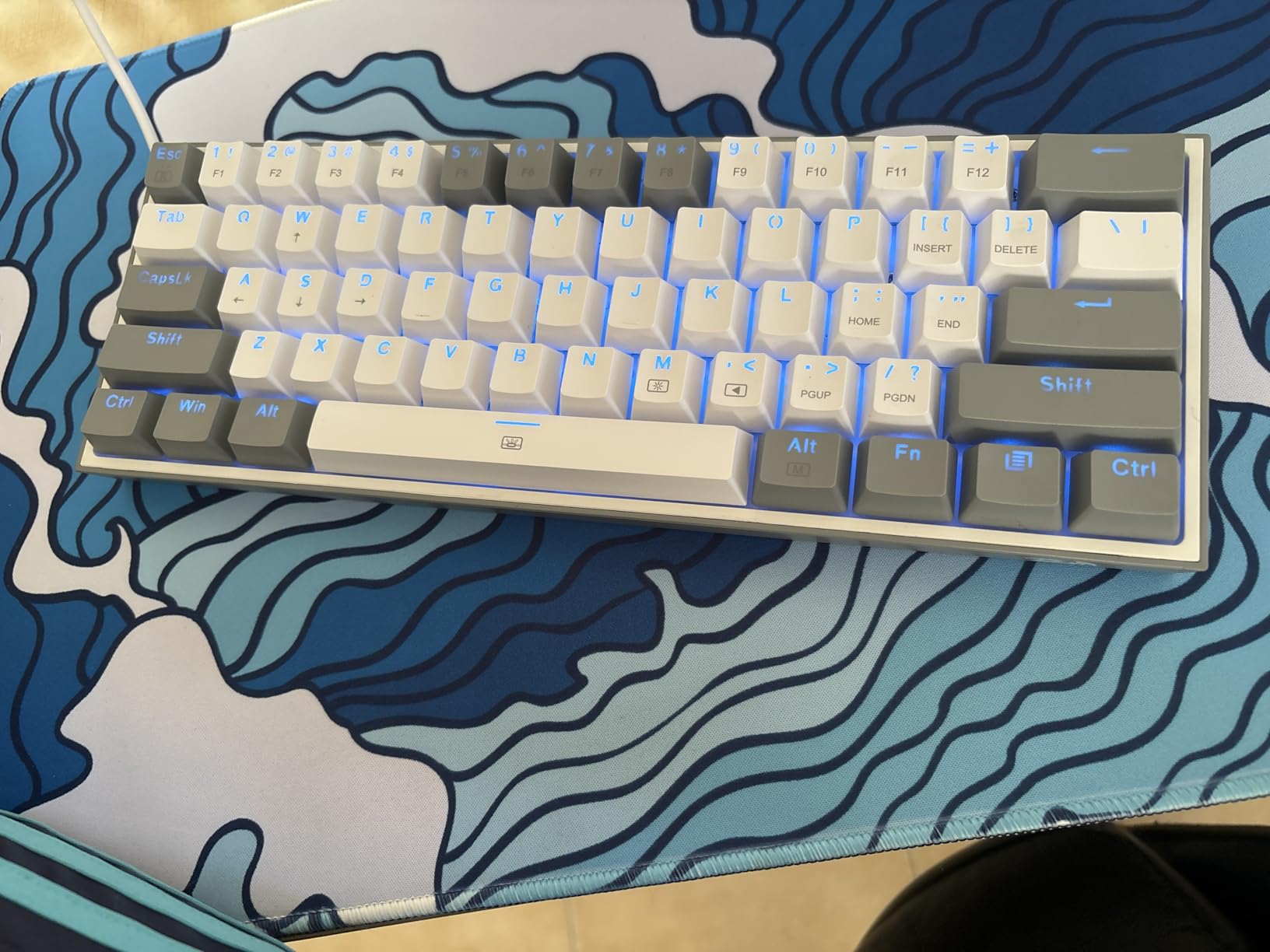 Redragon K617 Wired 60% Compact Hot-Swap RGB Gaming Mechanical Keyboard | 61 Keys Design for More Room to Aim, Swap-Ready Socket for Mod, Vibrant 20-Mode Lighting Hype Vibing, Pro Software Supported customer photo 1