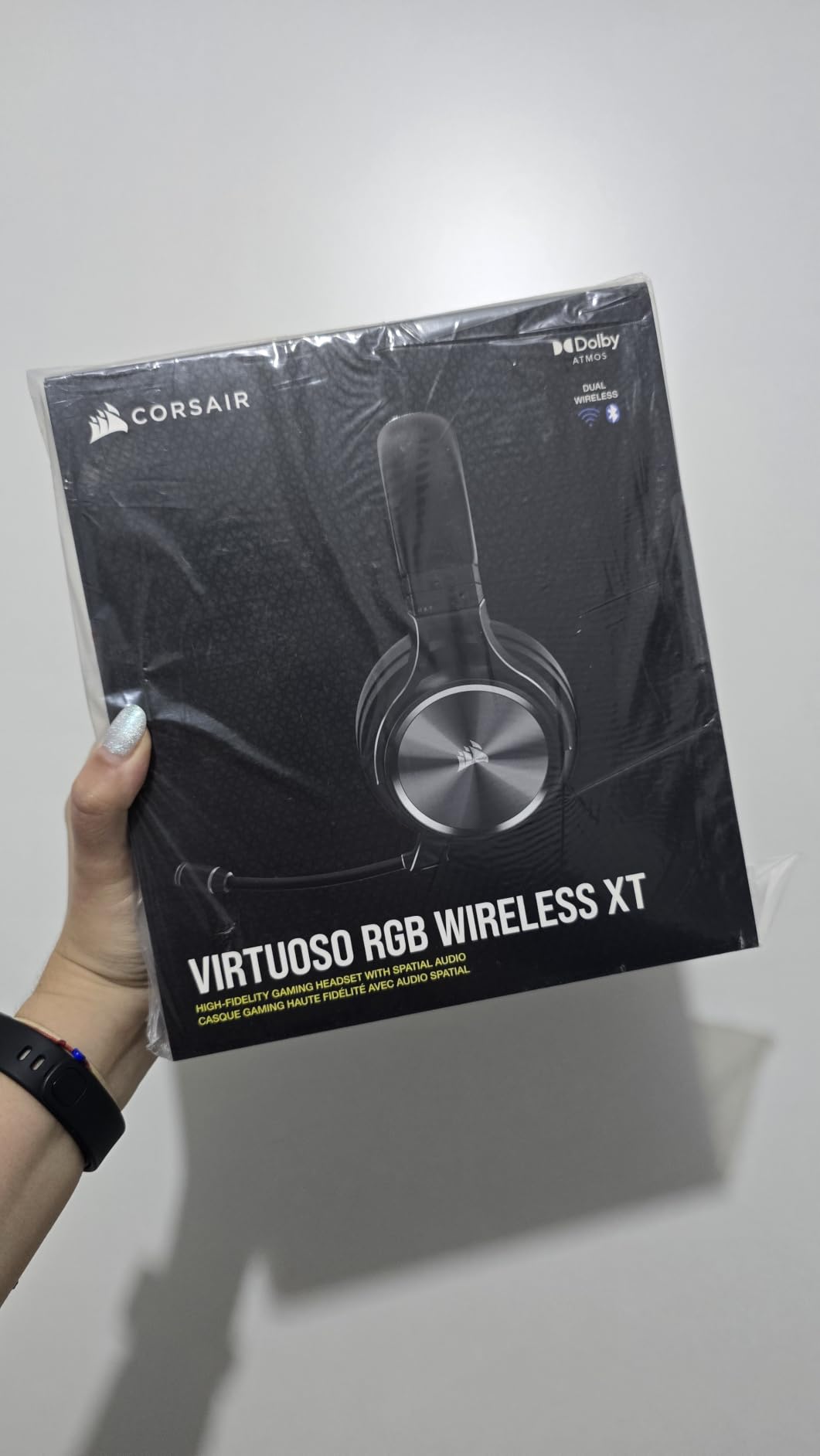 Corsair Virtuoso RGB Wireless XT Bluetooth PC, PS5, Switch Gaming Headset customer photo 1