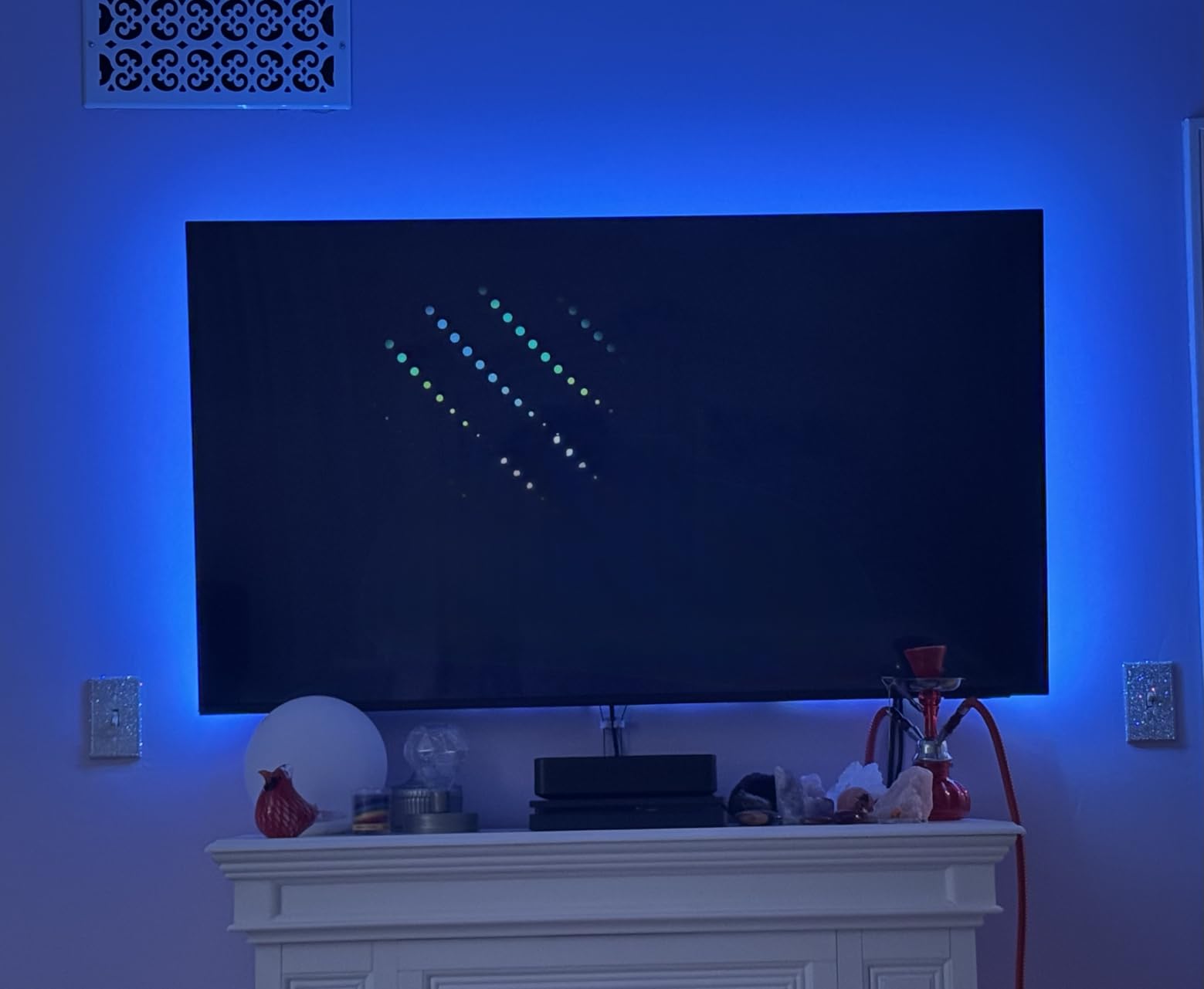 KANTUTOE LED Lights for TV, 16.4ft LED Lights for 45-75 Inch TVs, RGB TV Backlight Behind, Music Sync Bluetooth APP & Remote Control Strip Lights USB Powered for Bedroom, Gaming, Home Décor customer photo 1