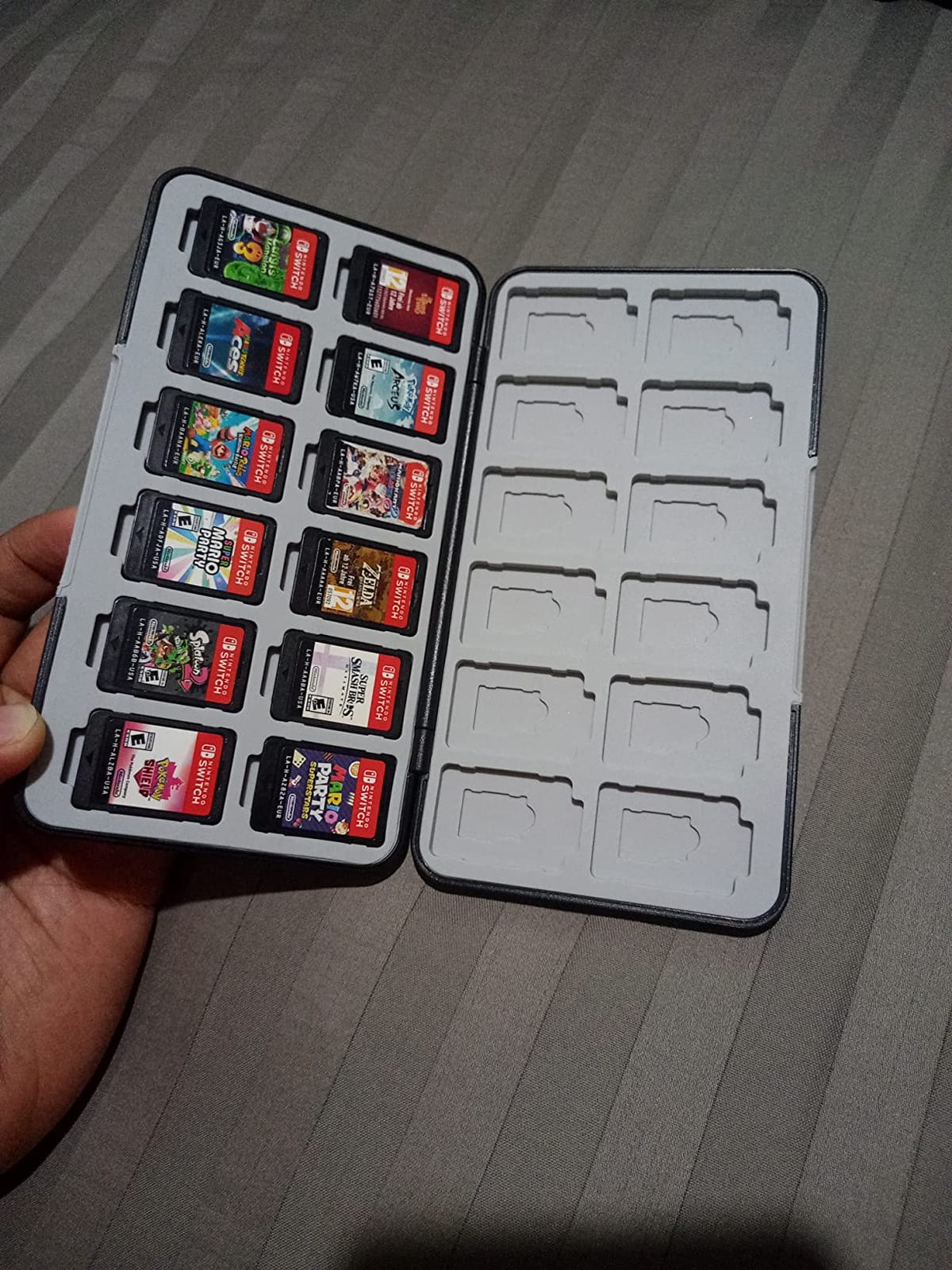 HEIYING Game Card Case Compatible with NINTENDO SWITCH 2 / Micro SD Cards | Portable Game Card Holder, Hard ABS Shell with Soft Silicone Lining, Dedicated Card Slots, Magnetic Closure for Easy Access customer photo 1