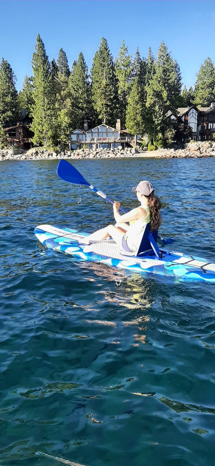 WAVESTORM 9ft6 SUP Kayak Hybrid Stand Up Paddleboard Foam Soft Top SUP, Blue customer photo 2