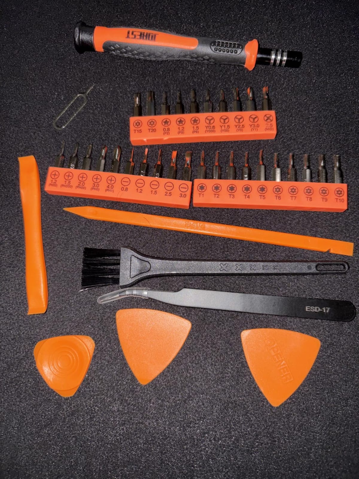 JOREST Small Precision Screwdriver Set with Torx Triwing Phillips, Mini Repair Tool Kit for Macbook, Computer, Laptop, PC, iPhone, PS5, Xbox, Switch, Glasses, Watch, Ring Doorbell, Electronics customer photo 2