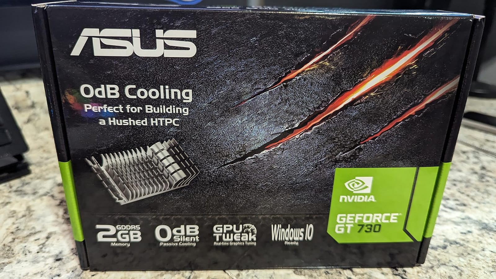 ASUS GeForce GT 730 2GB GDDR5 Graphics Card | PCIe 2.0, Single-slot Design, Passive Cooling, Boosted Energy Efficiency customer photo 1
