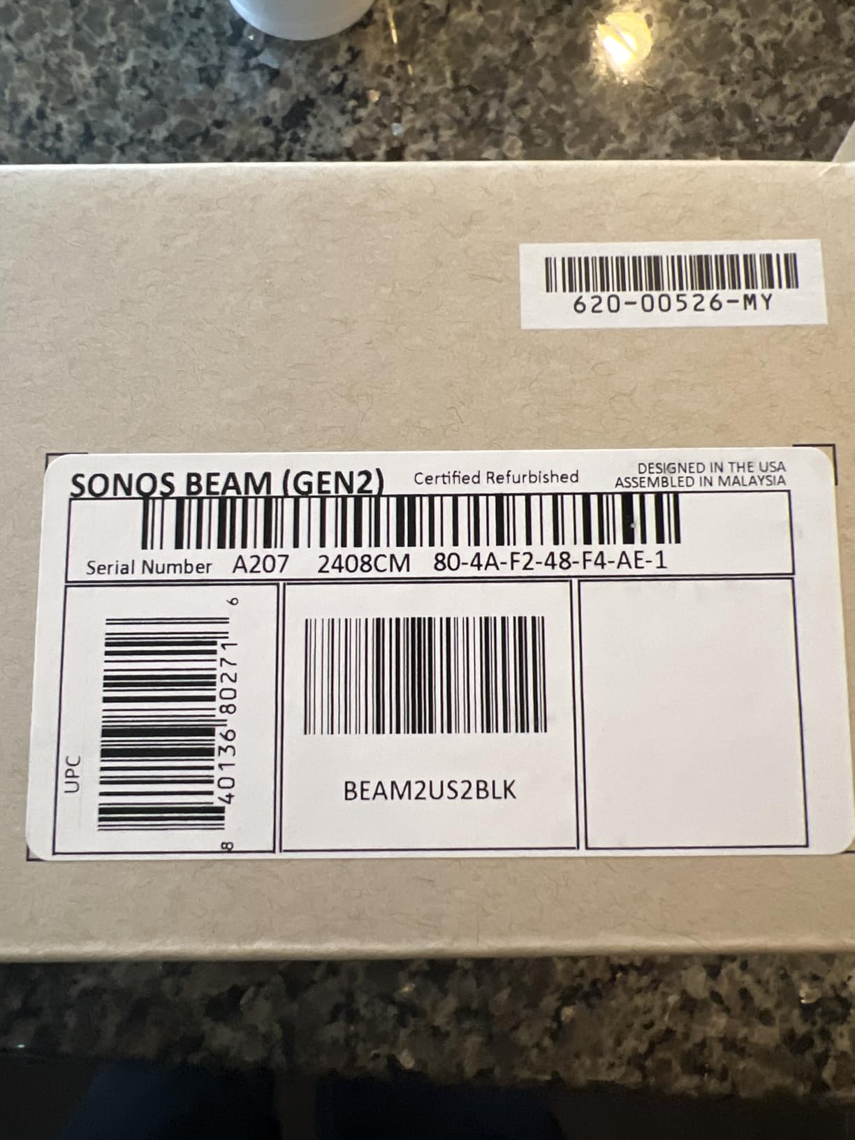 Sonos Beam Gen 2 - Black - Soundbar with Dolby Atmos, 5-Driver Array with 3D Surround, HDMI eARC customer photo 2