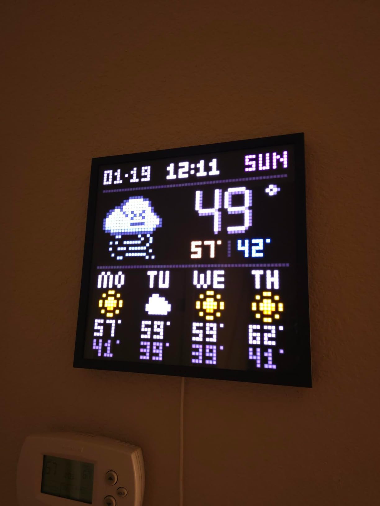 Divoom Pixoo-64 - WiFi Pixel Cloud Digital Frame with APP Control,64 X 64 LED Panel Display Frame for Gaming Room Decoration/Social Media Fans Counter customer photo 2