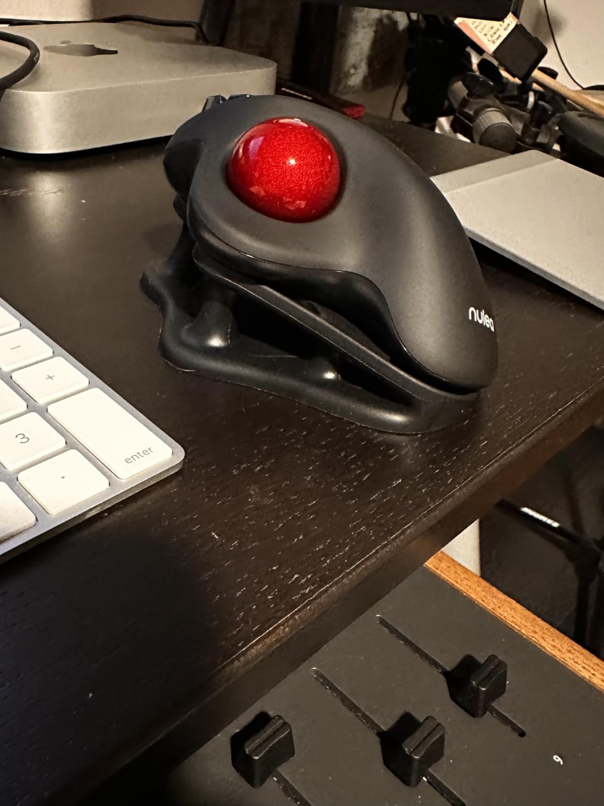 Nulea M501 Wireless Trackball Mouse Ergonomic Thumb Control,4 DPI Levels | Rechargeable mouse with bluetooth USB receiver,3 device use,smooth tracking,compatible with PC Mac Windows customer photo 1