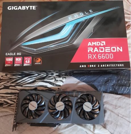 GIGABYTE Radeon RX 6600 Eagle 8G Graphics Card, WINDFORCE 3X Cooling System, 8GB 128-bit GDDR6, GV-R66EAGLE-8GD Video Card customer photo 2