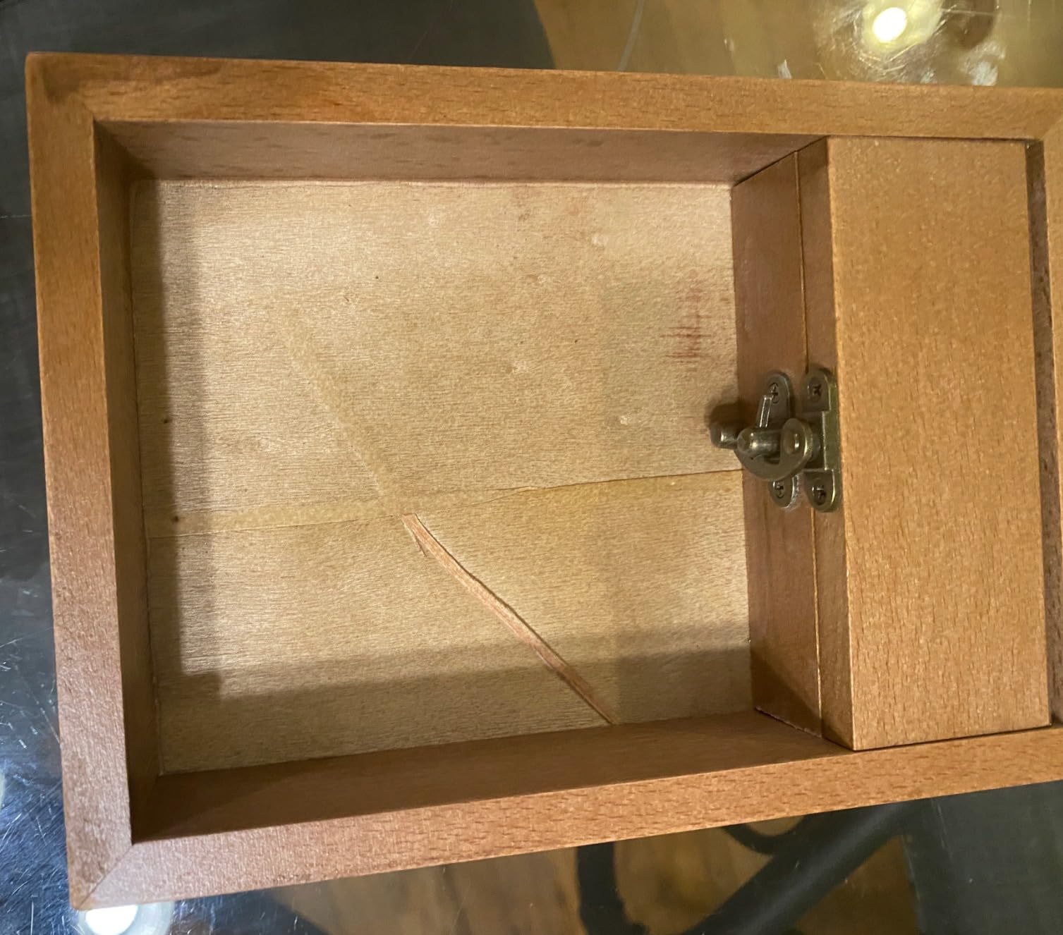 Wooden D&D Dice Rolling Tray with Dice Storage Vault | Metal Latch Secures Lid for Travel | Perfect DND Gift for DM | Great for Tabletop Games Like Dungeons and Dragons 5e, Pathfinder customer photo 1