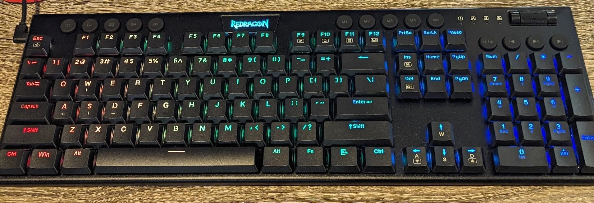 Redragon K619 Horus RGB Mechanical Keyboard, Ultra-Thin Designed Wired Gaming Keyboard w/Low Profile Keycaps, Dedicated Media Control & Linear Red Switch, Pro Software Supported customer photo 1