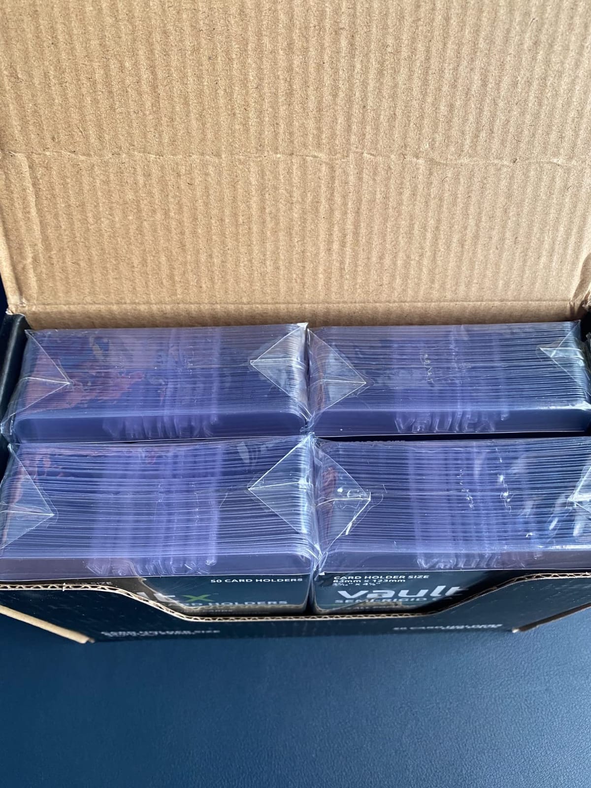 Vault X Semi Rigid Card Holders (50 Pack) Hard PVC Sleeves customer photo 2