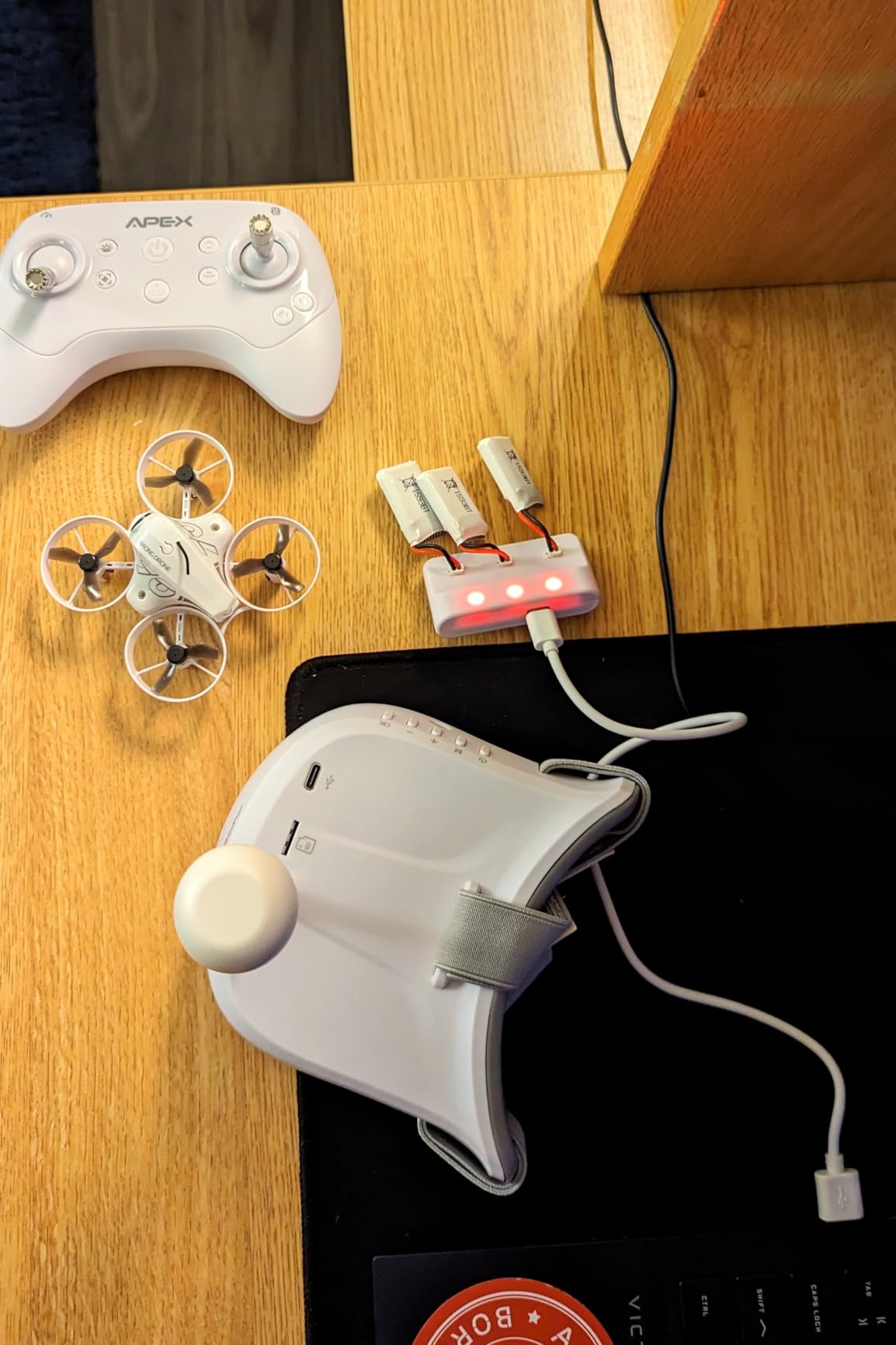 APEX FPV Drone Kit with 120 Degree Wide FPV Goggles, 3 Batteries RTF Drone | VR70-2.0 with Altitude Hold, Low Latency Analog FPV Racing Whoop for Beginner & Freestyle Pilot, Bonus Motor Set customer photo 2