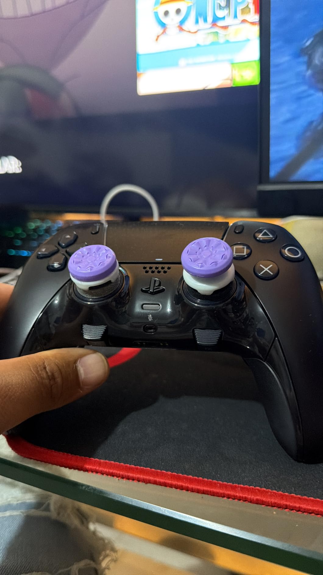 KontrolFreek Aim Boost Kit for PlayStation 5 (PS5) and PlayStation 4 (PS4) Controller | Includes Performance Thumbsticks and Precision Rings | Galaxy Edition customer photo 1