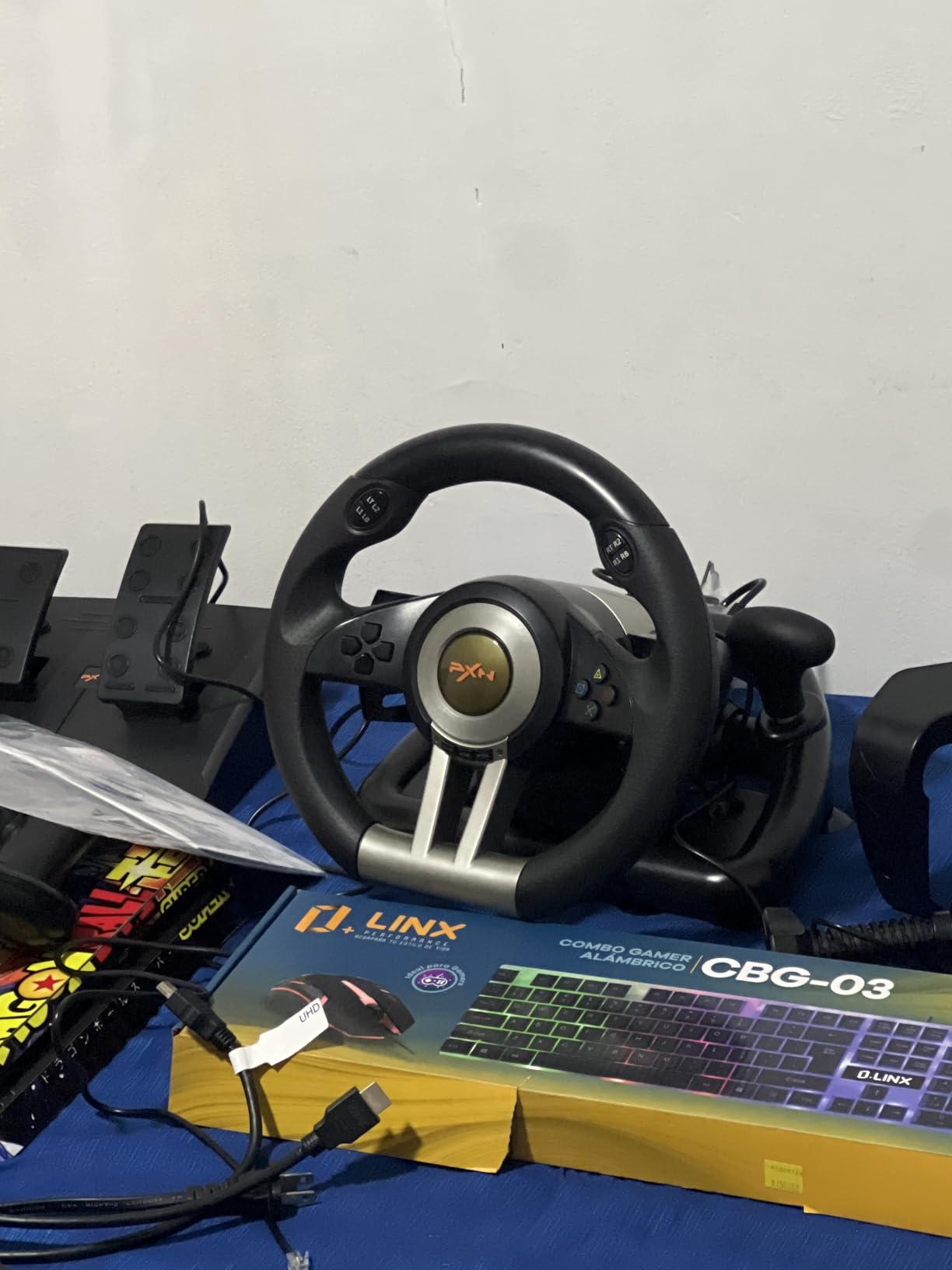PXN V3 PRO Racing Wheel with Pedals for PC, Xbox, PS4, Switch | 11-Inch Wheel, Vibration Feedback, Paddle & Sequential Shifting, 180° Steering, 2-Pedal, Plug & Play Setup for Easy Gaming customer photo 2