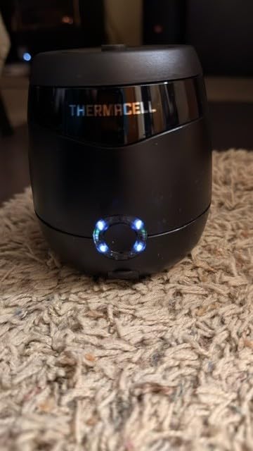 Thermacell E-ZoneGuard Patio Rechargeable Mosquito Repellent, 5.5-Hr Battery | Blue; 20-FT Zone; 12-Hr Refill; Scientifically Proven Outdoor Protection; Bug Spray Alternative; Scent Free; DEET-Free customer photo 2