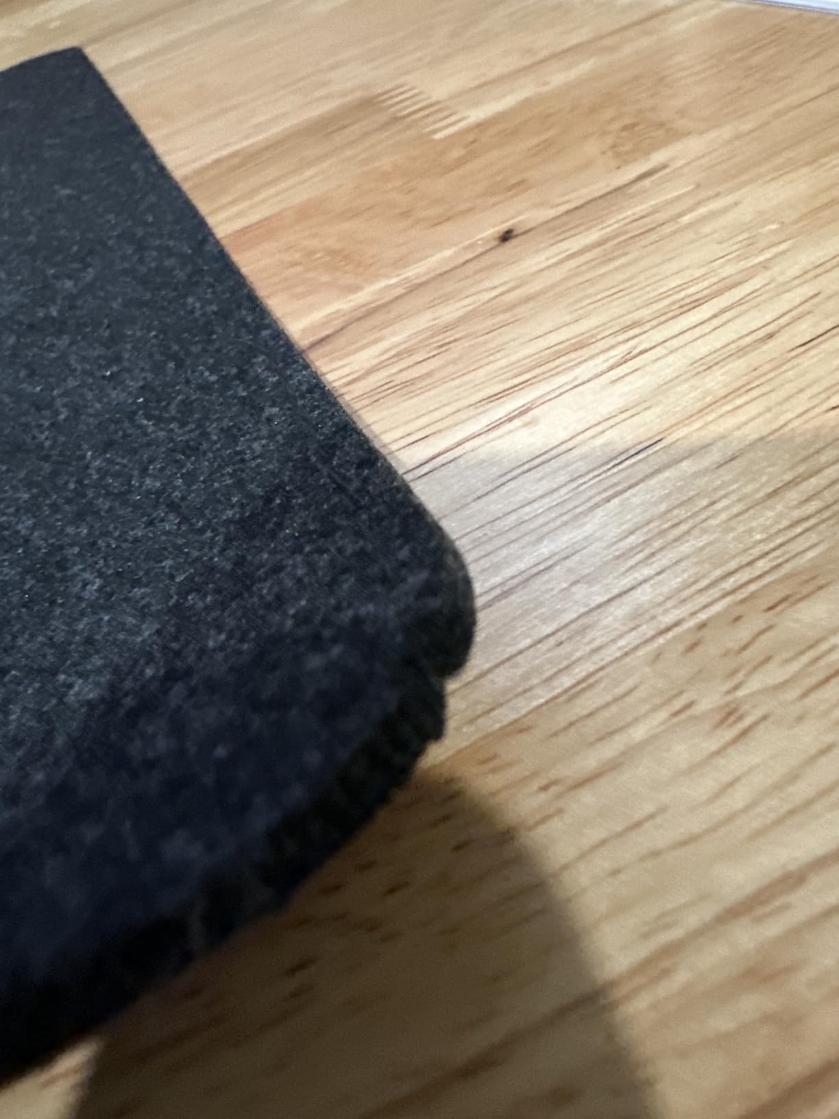 DAWNTREES Felt Desk Mat, Computer Mat for Desk, Dark Gray (36x12Inches) | Non-Slip Large Felt Mouse Pad and Keyboard Mat, Felt Desk Pad for Office and Home, Desktop Protection customer photo 1