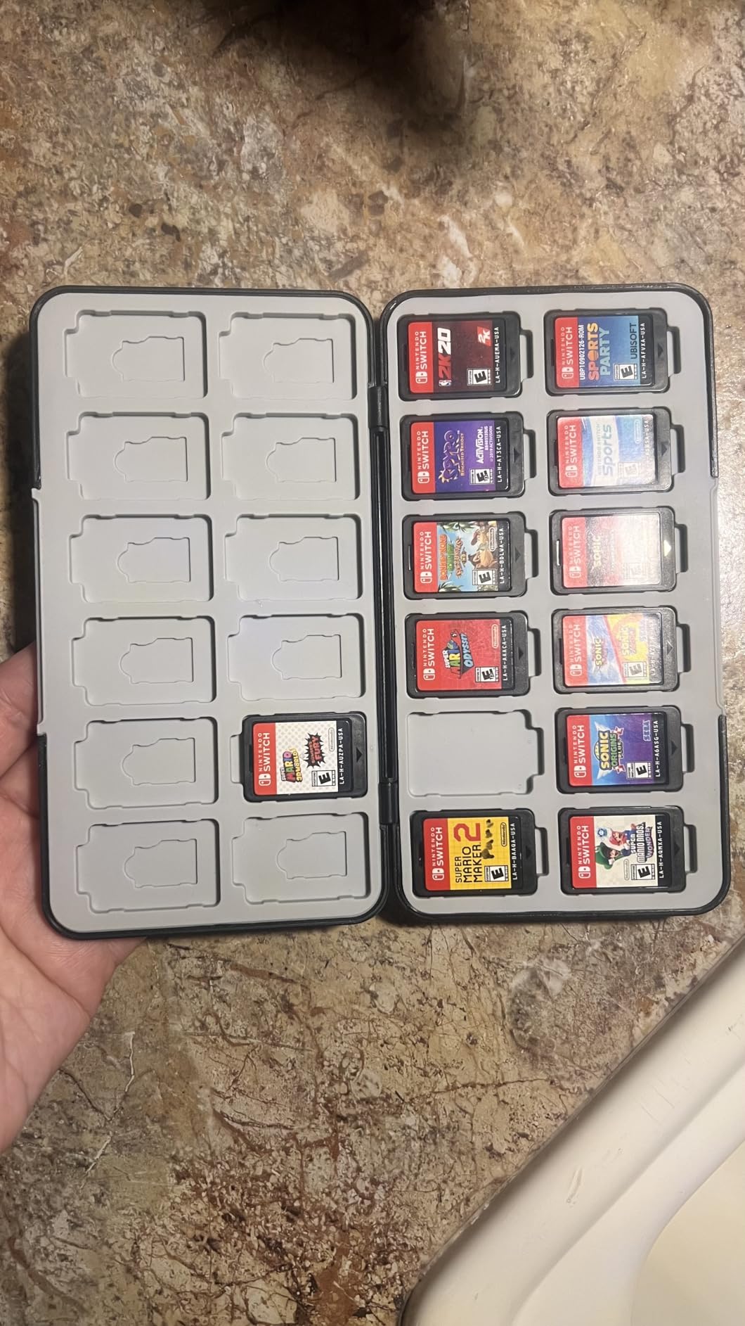 HEIYING Game Card Case Compatible with Nintendo Switch 2 / Micro SD Cards | Portable Game Card Holder, Hard ABS Shell with Soft Silicone Lining, 72 Dedicated Card Slots, Magnetic Closure for Easy Access customer photo 2