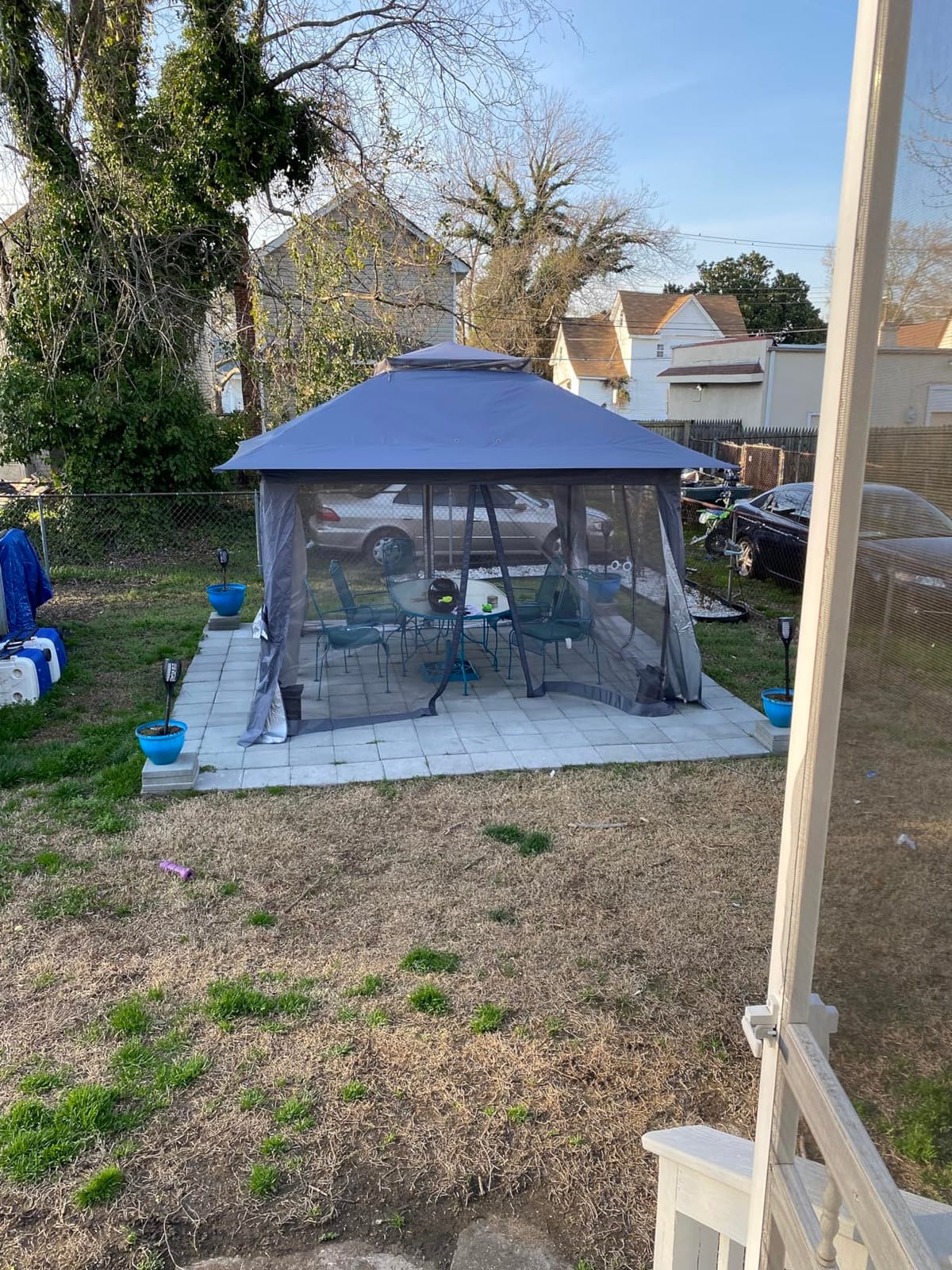 MASTERCANOPY 11x11 ft Pop Up Gazebo with Netting Screen Walls, Champagne | 180D Polyester, UPF 50+ Waterproof, Double-Tiered Vented Roof, Instant Portable Canopy, Easy Setup customer photo 2