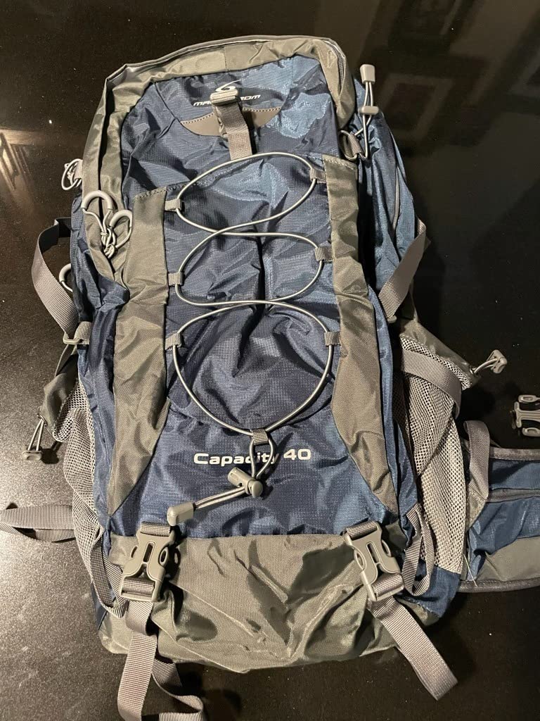 Maelstrom 40L Hiking Backpack, Lightweight Camping Daypack with Rain Cover | Water-Resistant Rip-Stop Nylon, Wet/Dry Separation, Multi-Pockets, Survival Whistle. Ideal For Men, Women, Travel, Trekking customer photo 2