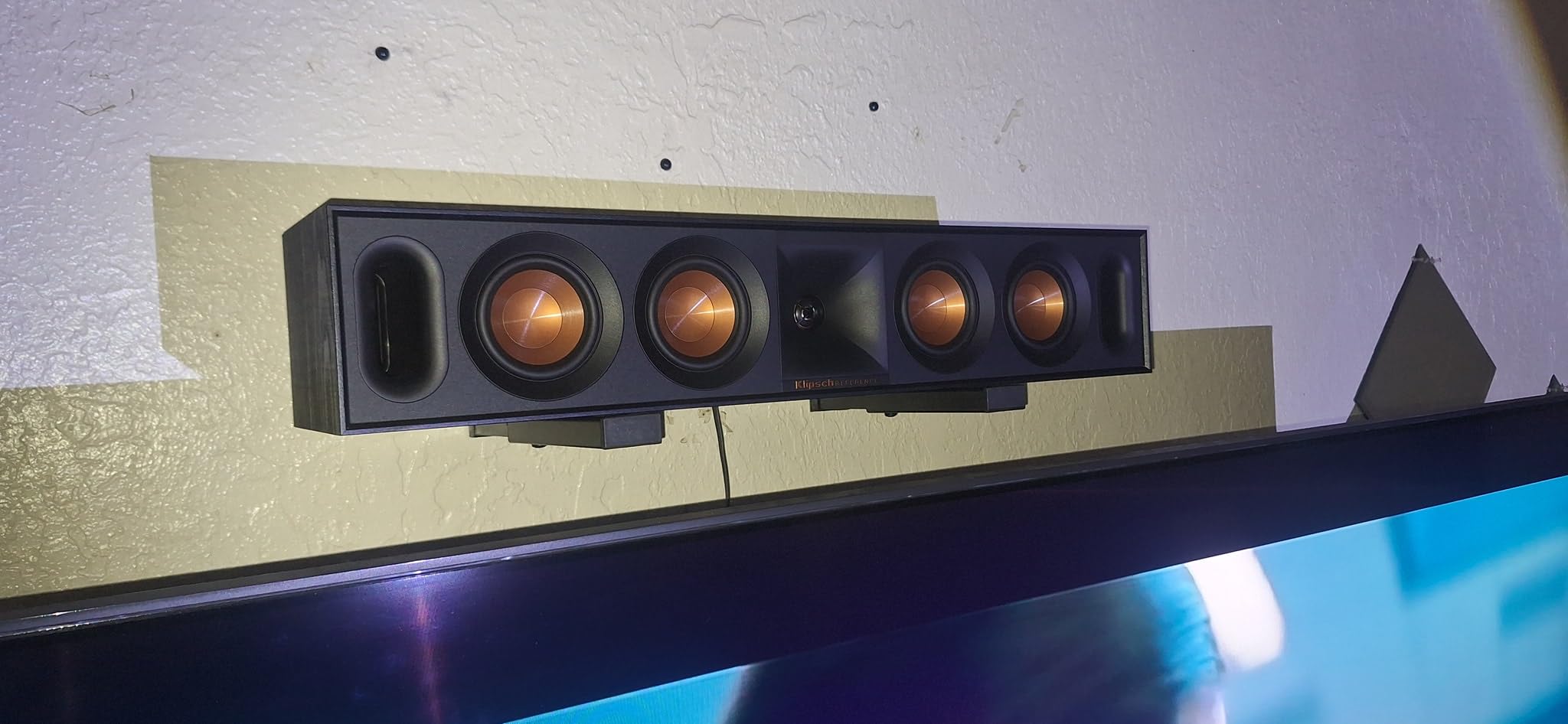 Klipsch Reference Next-Generation R-30C Horn-Loaded Center Channel Speakers for Crystal-Clear Home Theater Dialogue in Black customer photo 2