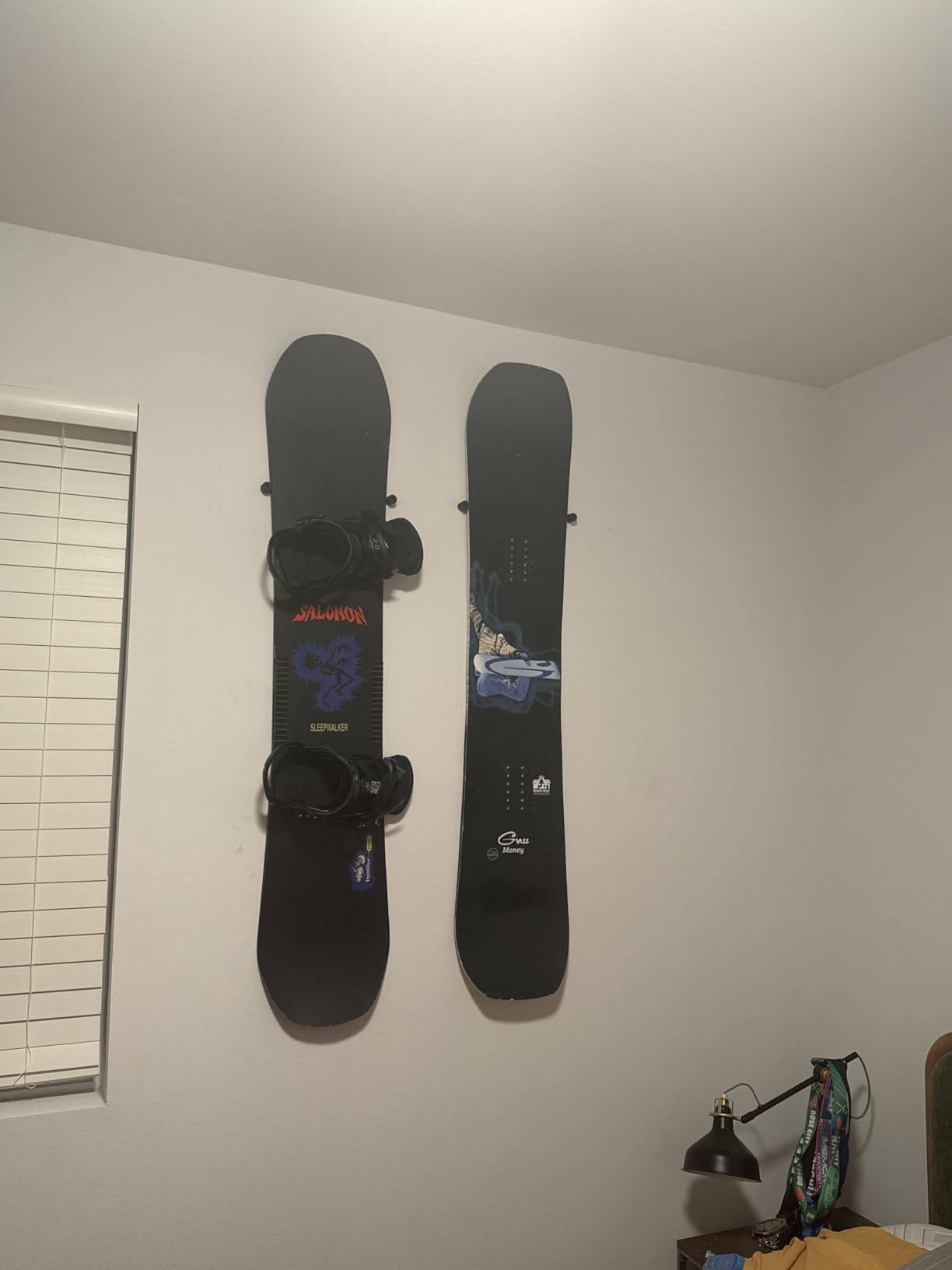 (4 PCS) Snowboard Wall Mount Storage - Edge-Safe Modern Snowboards Hanger | Floating Vertical Rack, Clip Hook Holder to Securely Store and Display Boards, Gear Organizer by Arkorus customer photo 1