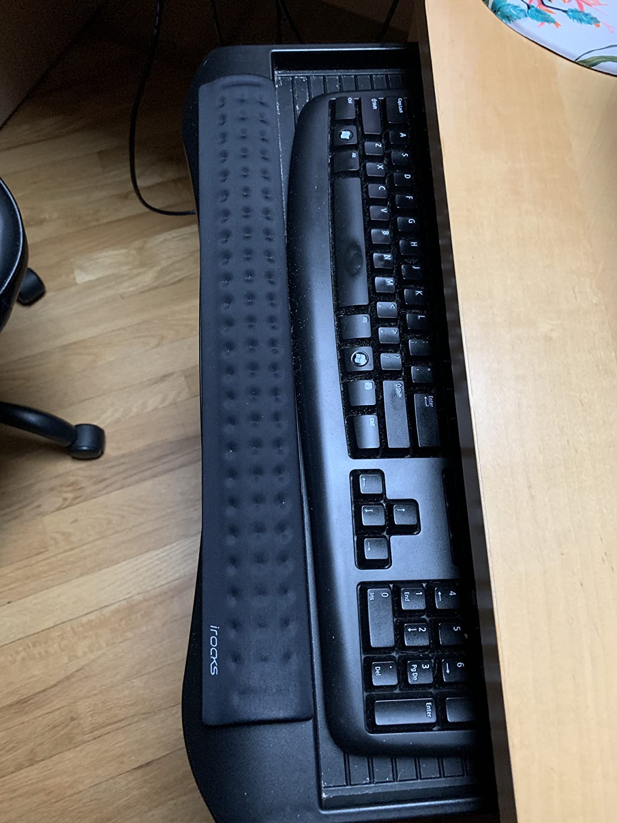 i-Rocks Memory Foam Mouse Wrist Rest - Pain-Reducing Wrist Rest for Mouse - Non-Slip Rubber Base Wrist Rest - Cooling Mouse Wrist Support for Long Hours of Work, Studying, Gaming (Black) customer photo 2