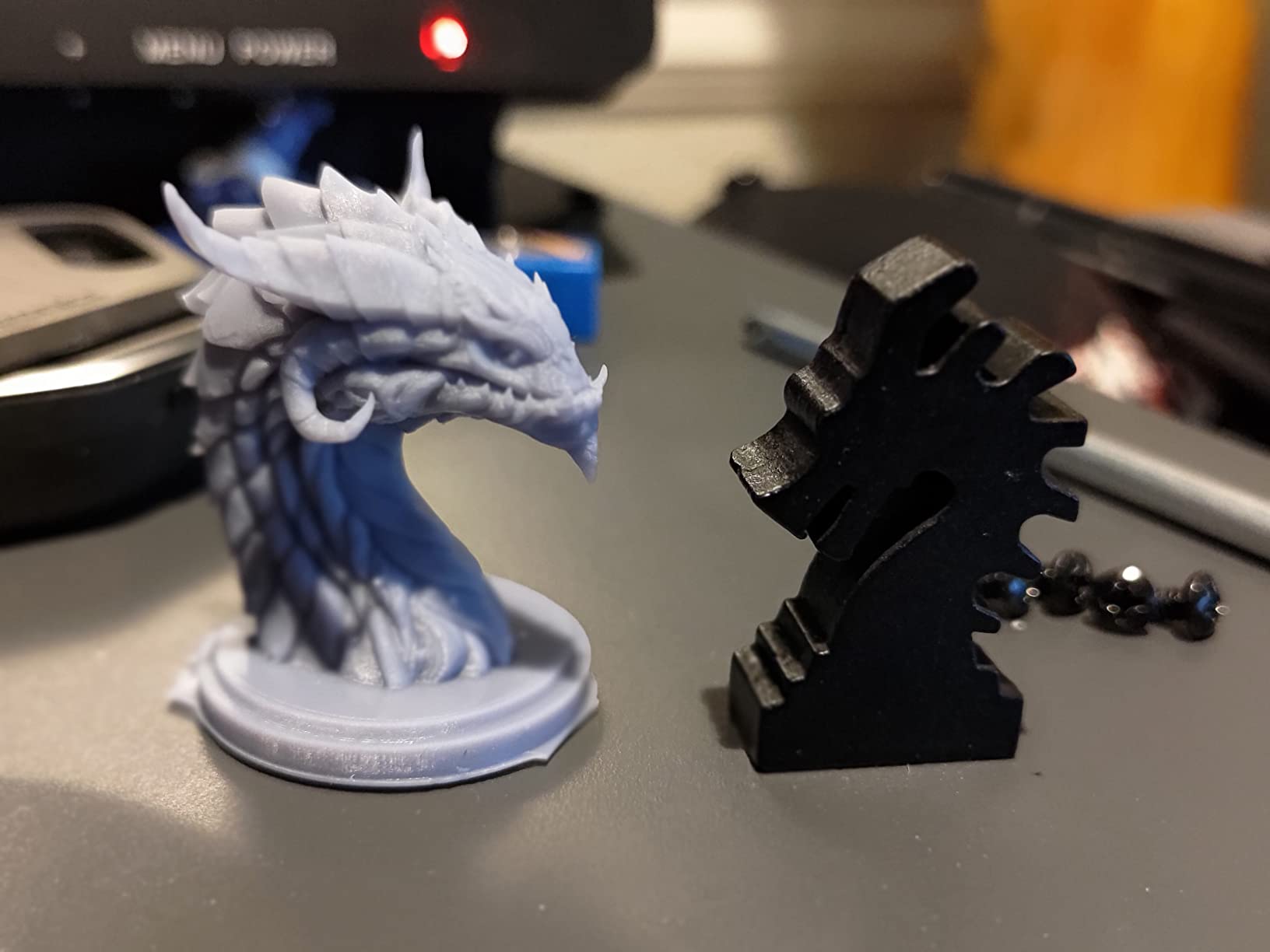 ANYCUBIC Upgraded Water Washable 3D Printer Resin 2.0, 405nm High Precision 3D Resin, Low Shrinkage Photopolymer Resin for 4K/8K/12K Capable LCD DLP Resin 3D Printer Printing (Grey, 1000g) customer photo 2