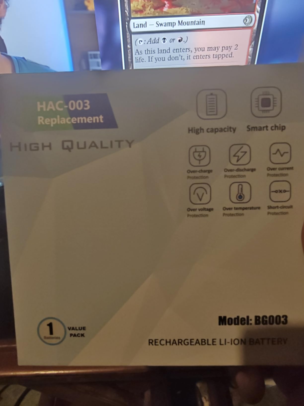 NYI HAC-003 4550mAh Battery Replacement for Nintendo Switch HAC-001 Console customer photo 1