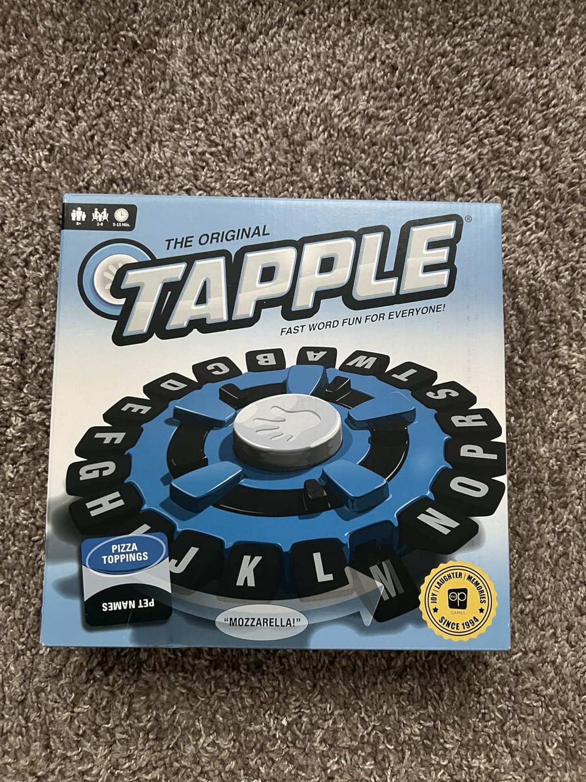 USAOPOLY The Original TAPPLE, The Fast-Paced Family Board Game,Choose a Category & Race Against The Timer to be The Last Player,Learning Word Game for Ages 8 & Up, 2-8 Players, 15-20 Minute Play Time customer photo 2