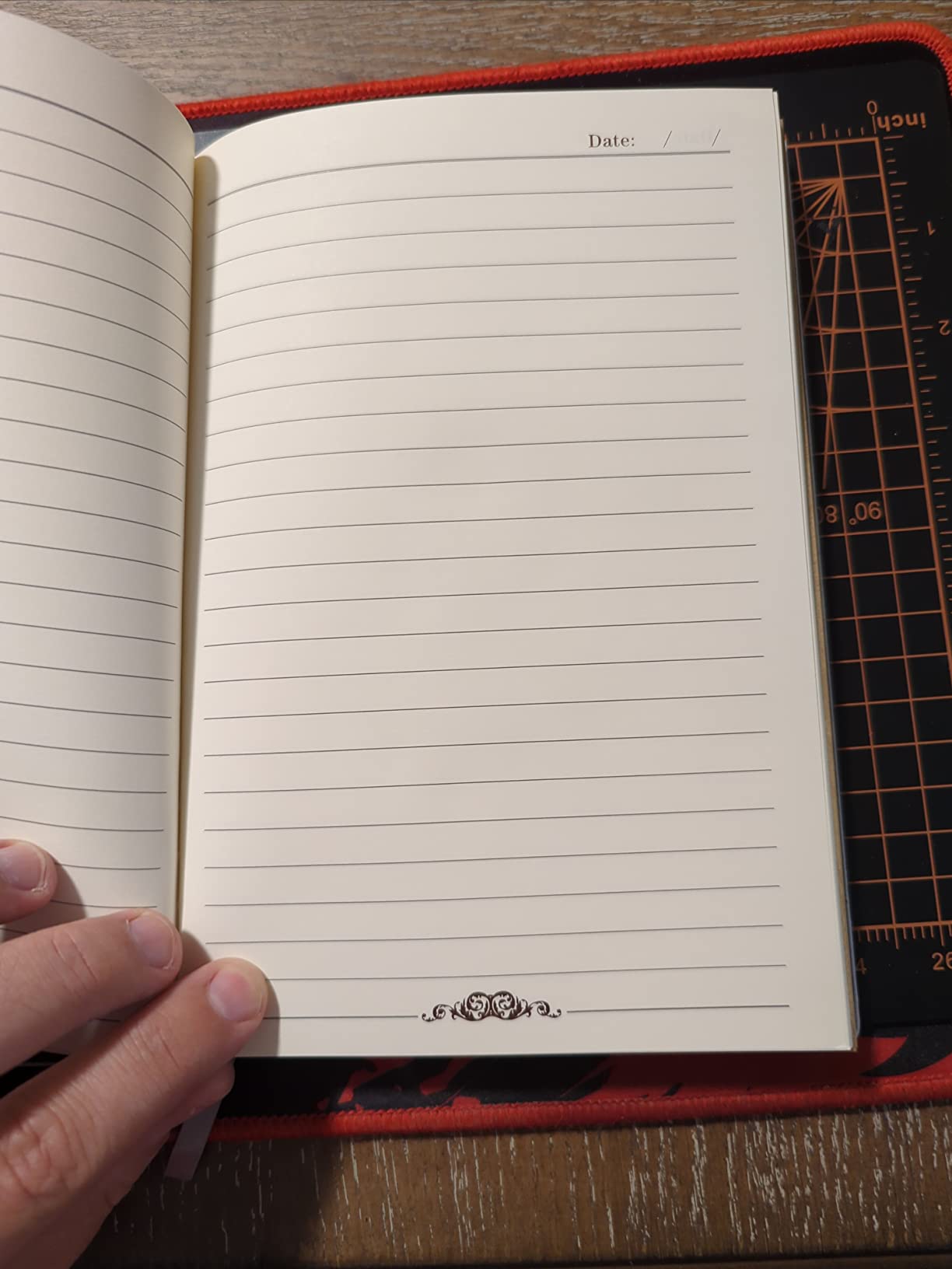 DND Notebook / Journal, Unique 200 Page Book with 3D Bronze Dragon Embossed Faux Leather Cover with Pen - Ideal for Dungeons & Dragons / D&D. Great RPG Accessories Gift for DM's & Players, Men or Women customer photo 1