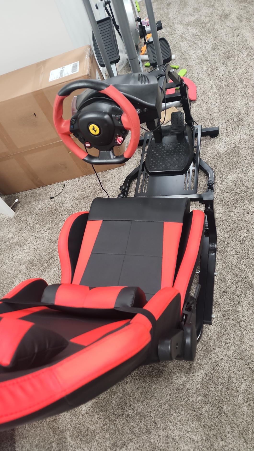 Dardoo G29 Adjustable Gaming Sim Cockpit with Red Seat not for Direct Drive customer photo 2