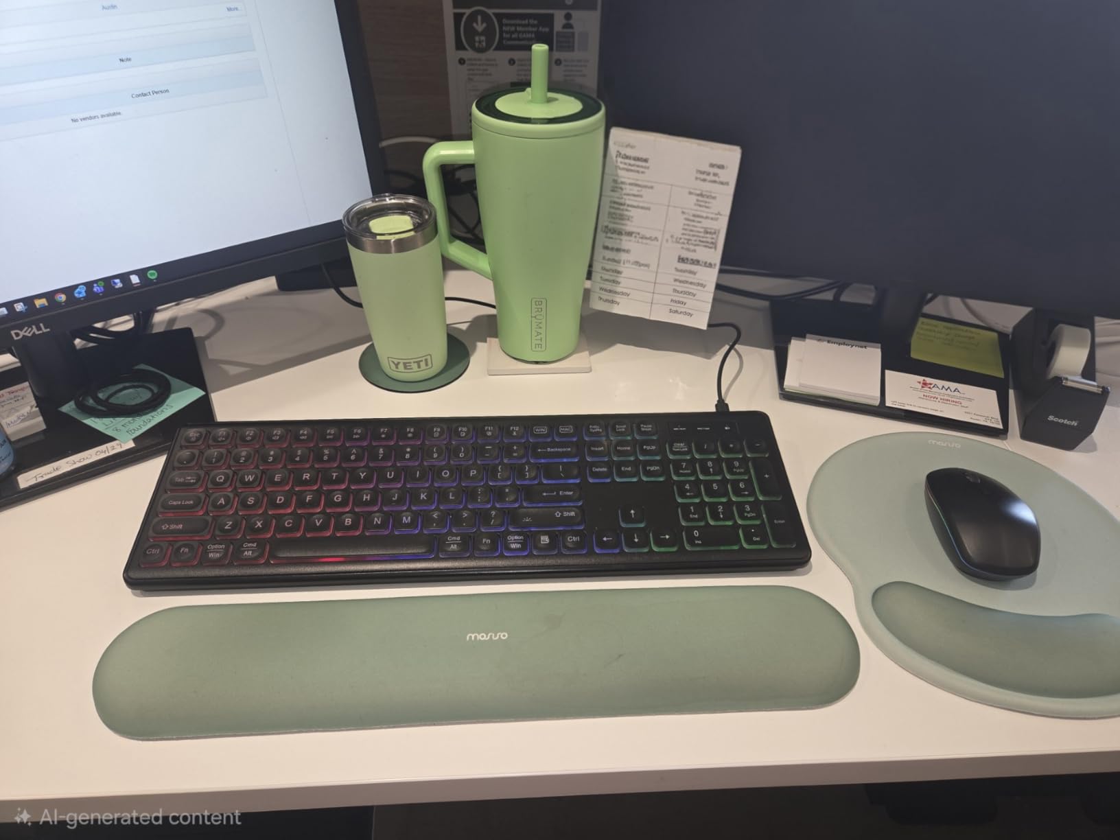 Wireless Keyboard and Mouse Combo with RGB Backlit, Rechargeable | Light Up Letters, Full-Size, Soft Typing, Sleep Mode, 2.4GHz Quiet Keyboard Set for Mac, Windows, Laptop, PC, Trueque KM42Pro customer photo 2