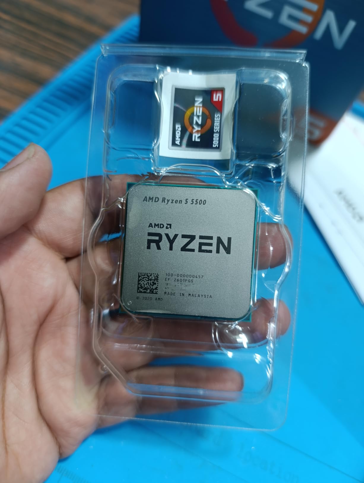 AMD Ryzen 5 5500 6-Core, 12-Thread Unlocked Desktop Processor with Wraith Stealth Cooler customer photo 1