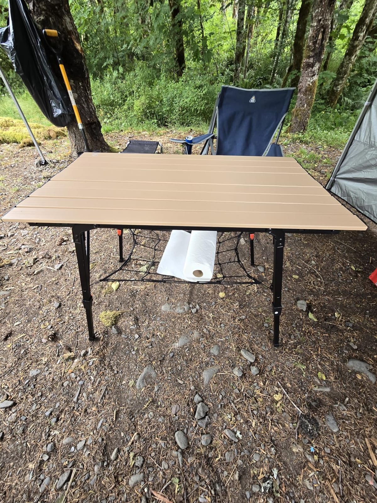 VILLEY Portable Camping Table with Adjustable Legs, Aluminum Folding Table | 100 LBS Capacity, Portable & Lightweight Aluminum Table for Camping, Outdoor Cooking & Tailgating customer photo 1