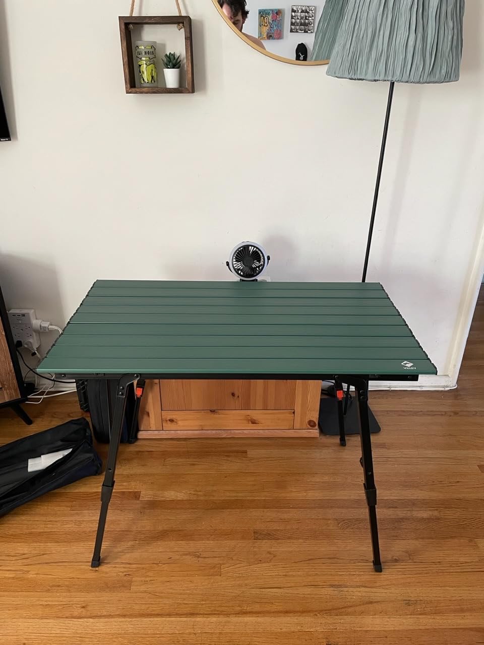 VILLEY Portable Camping Table with Adjustable Legs, Aluminum Folding Table | 100 LBS Capacity, Portable & Lightweight Aluminum Table for Camping, Outdoor Cooking & Tailgating customer photo 2