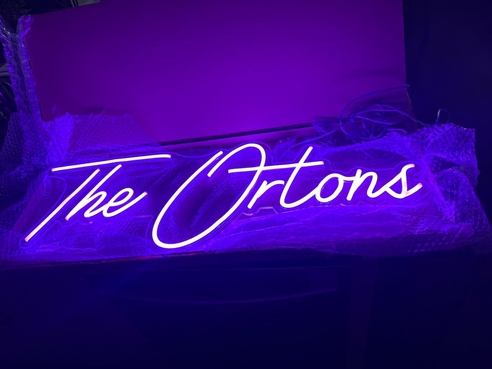 GITM Custom Neon Signs for Wall, Personalized Large LED Lights for Name Logo Wedding Birthday, Home Decor, Bar Cafe Studio - Ideal Gift for Christmas, Valentine's Day customer photo 1