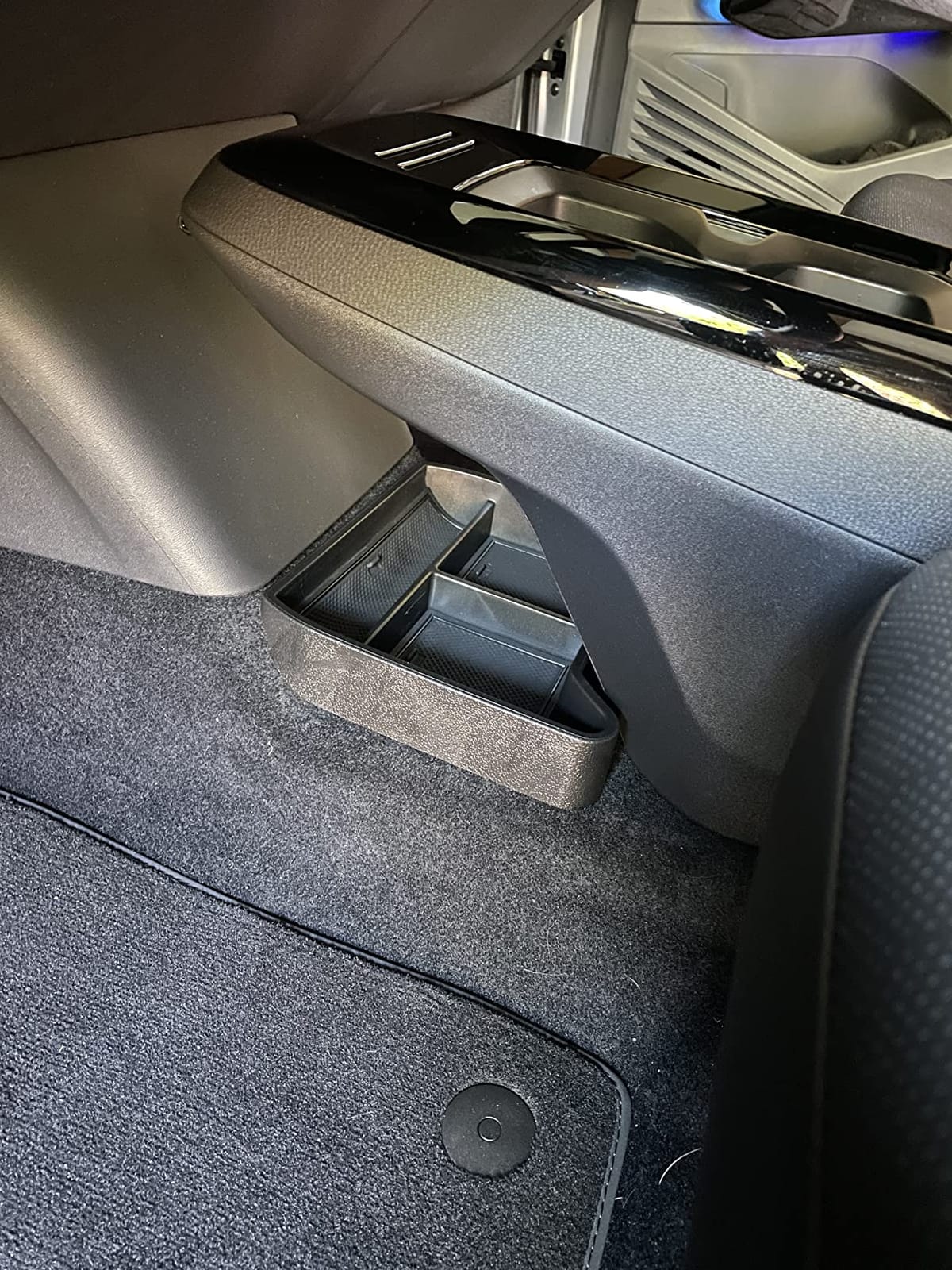 Muslogy Lower Console Organizer for 2021 2022 Volkswagen ID.4 Accessories | Lower Center Console Tray Interior Accessories customer photo 1