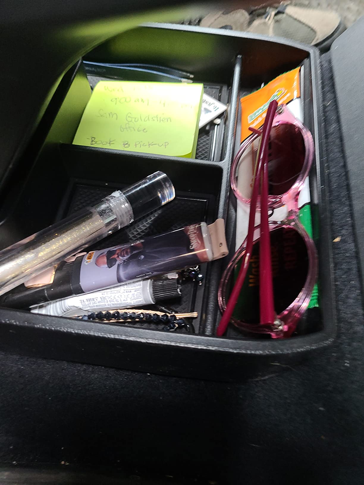Muslogy Lower Console Organizer for 2021 2022 Volkswagen ID.4 Accessories | Lower Center Console Tray Interior Accessories customer photo 2