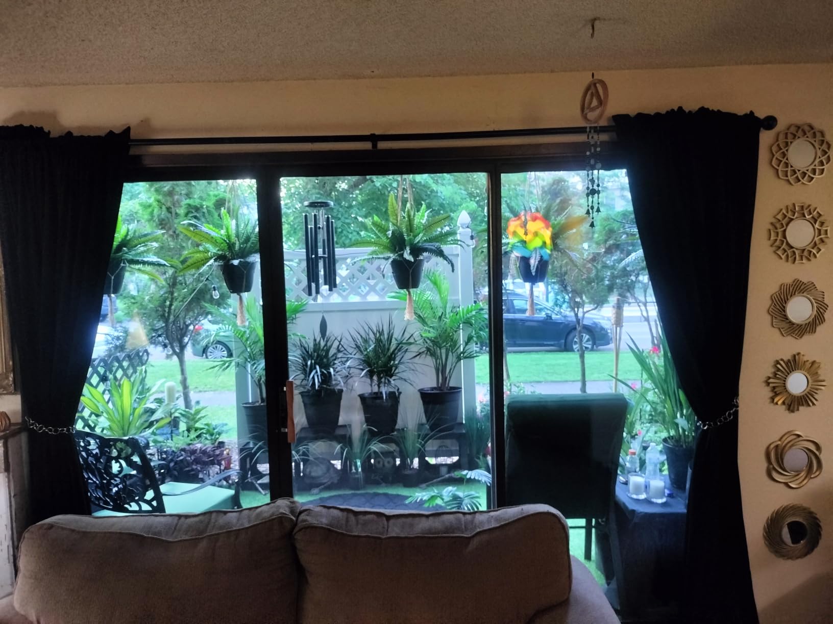 NICETOWN Black Blackout Extra Long Velvet Curtains 120 inches Long | For Backdrops, Thermal Insulated, Noise Reducing, Velvet Drapes, for Film, Large Door Windows, 2 Panels, 52 x 120 customer photo 1