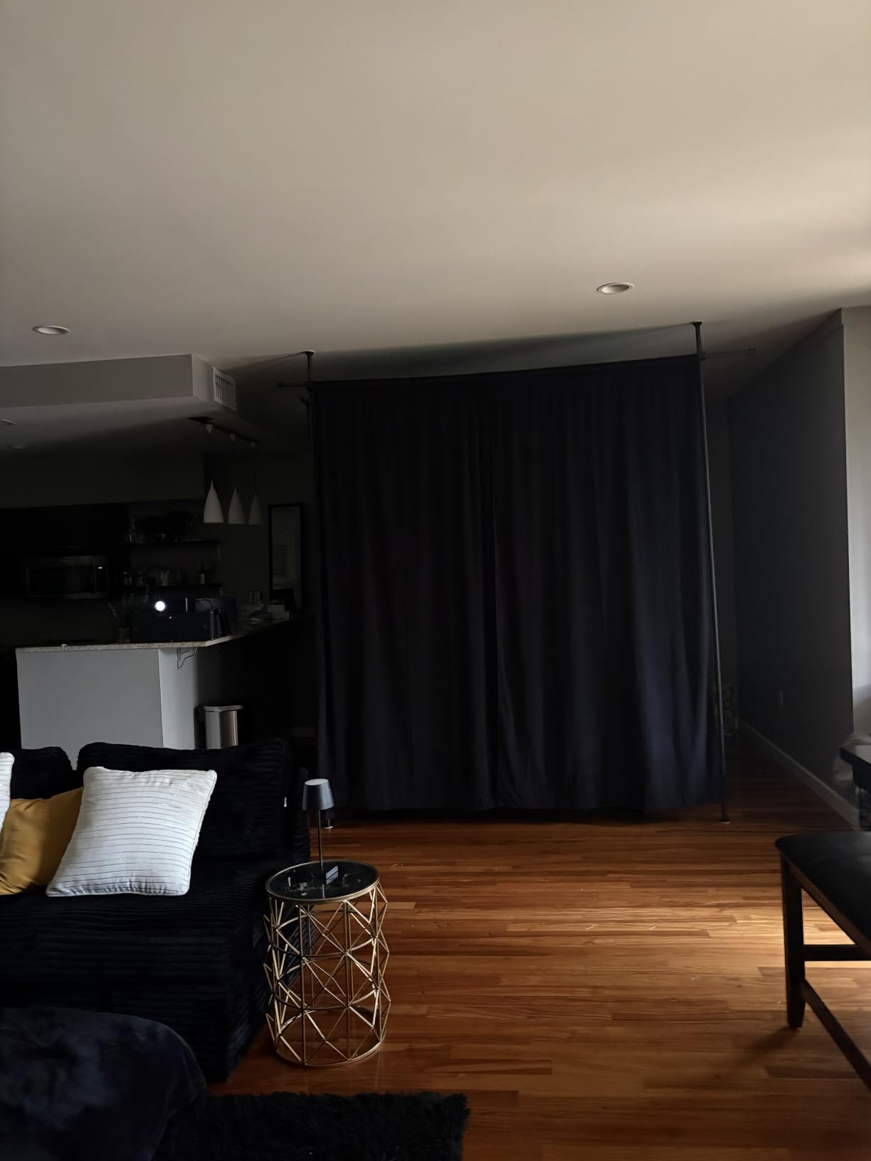NICETOWN Black Blackout Extra Long Velvet Curtains 120 inches Long | For Backdrops, Thermal Insulated, Noise Reducing, Velvet Drapes, for Film, Large Door Windows, 2 Panels, 52 x 120 customer photo 2