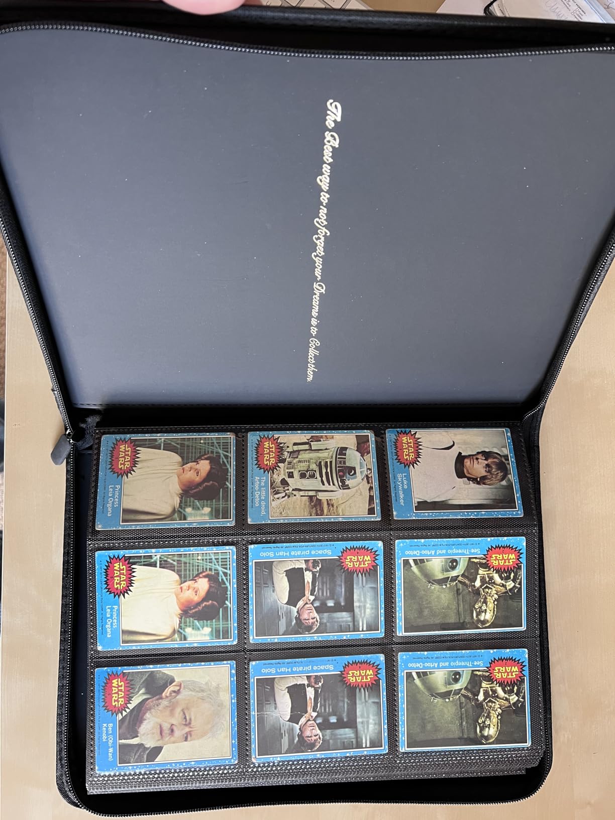 9 Pocket Card Binder, Premium Zip Trading Card Binder, 540 Double Sided Pocket PU Collection Binder, Collector Album, Card Folder for MTG, TCG, Sports Cards (Black) customer photo 1