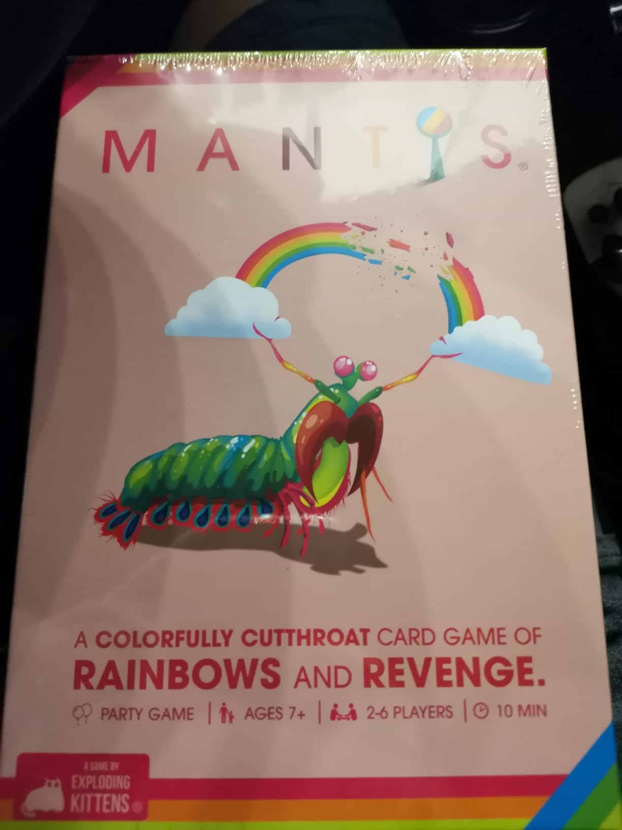 Exploding Kittens Mantis, 2-6 Players, Ages 7+, Quick Learn Card Game | Steal or score in this quick-to-learn card game full of colorful chaos. Fast, fun, and great for family game night. customer photo 1
