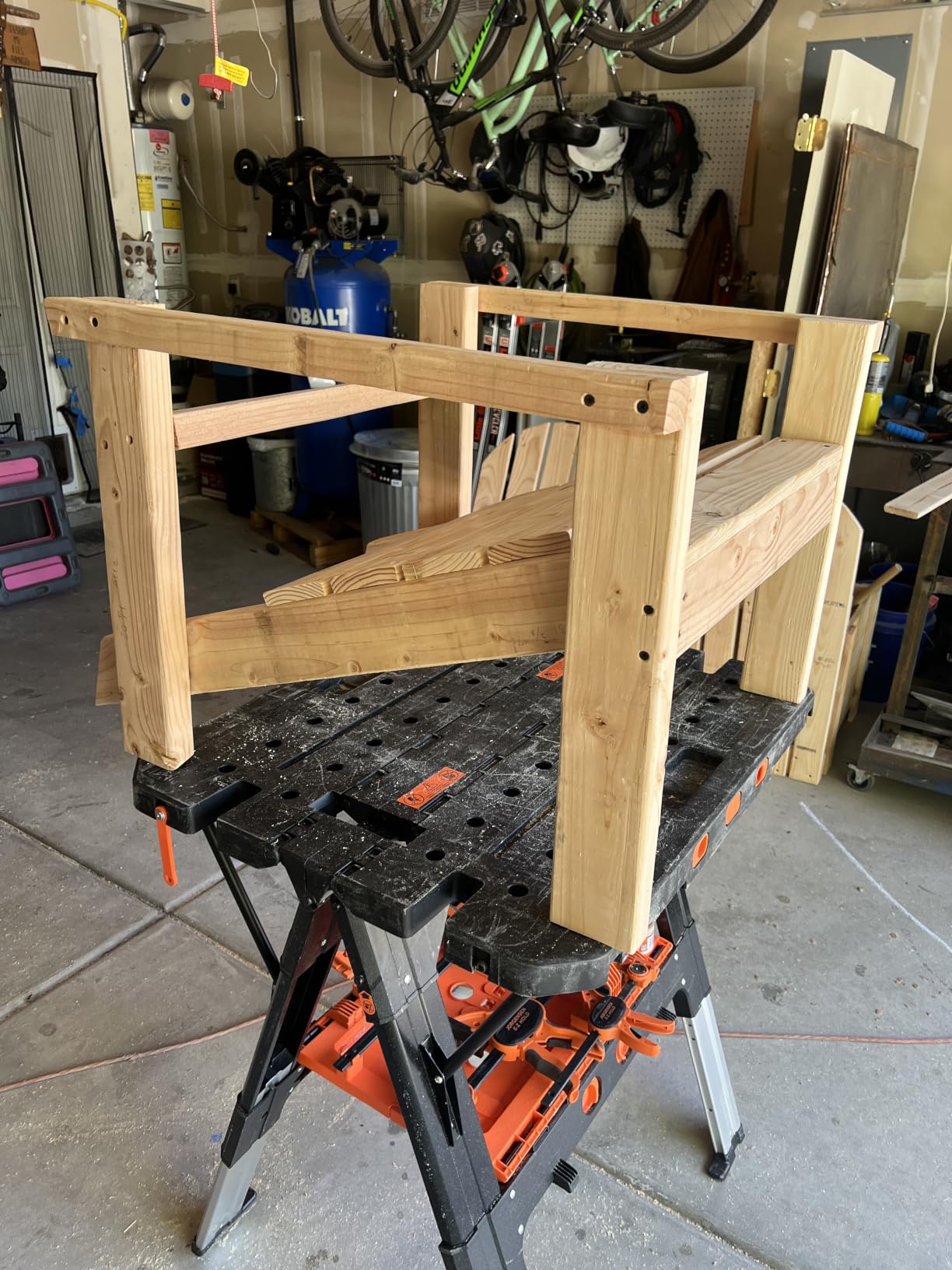 Pony Portable Folding Work Table, Workbench & Sawhorse | 2-in-1 Design, 31