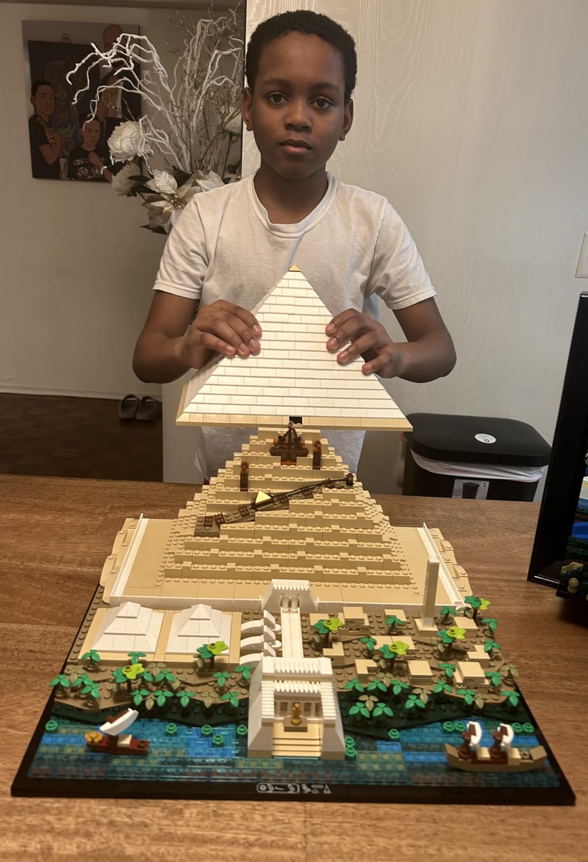 Architecture Great Pyramid of Giza Set 21058, Home Decor Model Building Kit, Creative DIY Activity, Famous Landmarks Collection customer photo 2