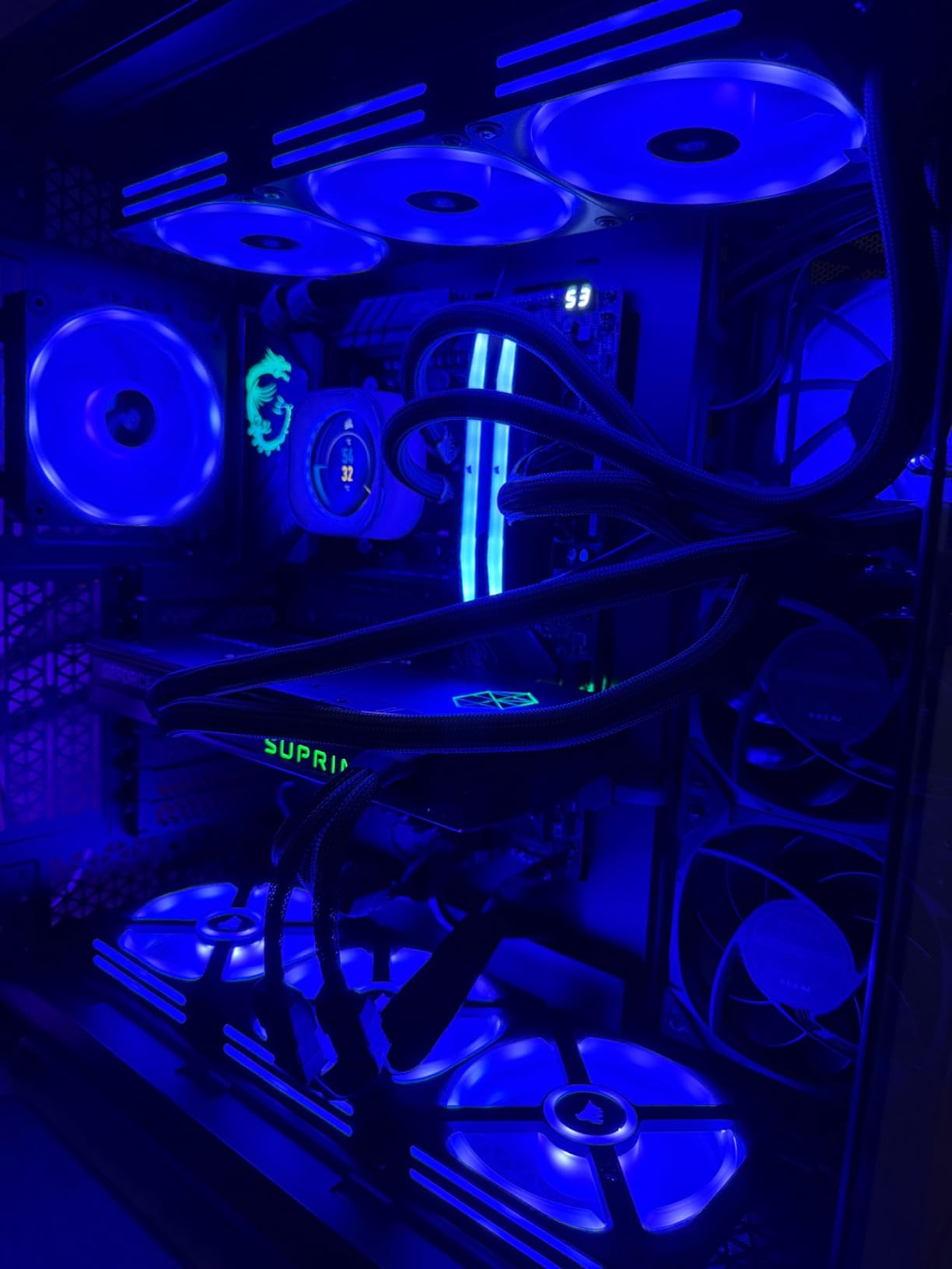 MSI GeForce RTX 4090 SUPRIM Liquid X 24G Gaming Graphics Card - 24GB GDDR6X, 2625 MHz, PCI Express Gen 4, 384-bit, 3X DP v 1.4a, HDMI 2.1a (Supports 4K & 8K HDR) customer photo 1