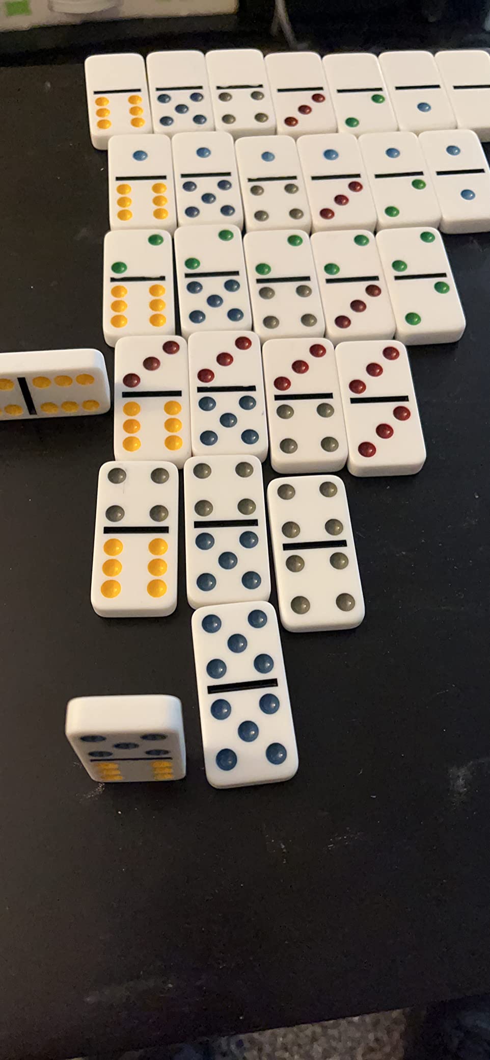 Regal Games Mexican Train Double 15 Dominoes Set with 136 Tiles Colored Dots customer photo 2