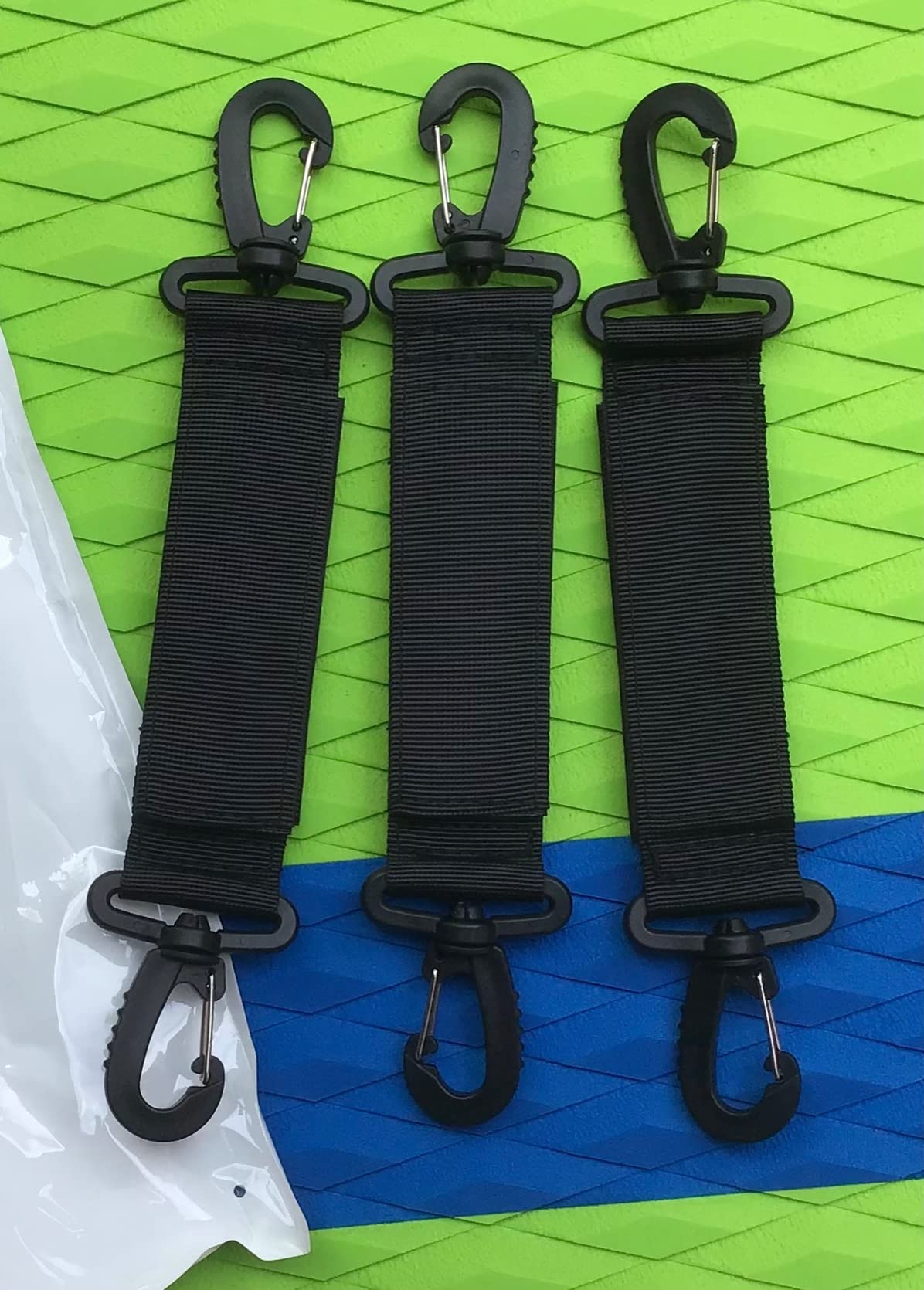 Jevrench 6-Pack Adjustable Kayak Paddle Holders, Paddle Board Accessories | Paddle Clips with Swivel Hooks and Hook-and-Loop Straps for Secure Paddle Storage on SUPs, Kayaks and Inflatable Boats customer photo 2